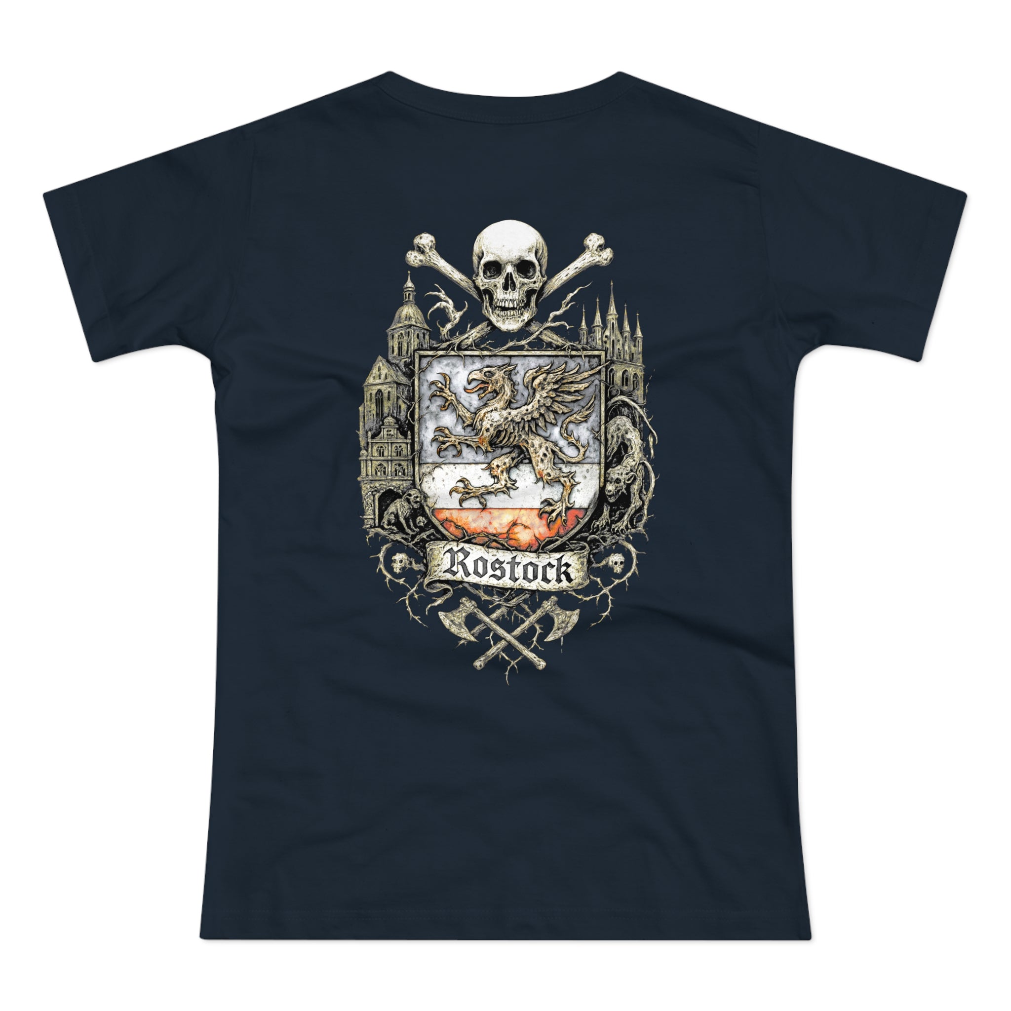 Rostock: Front-/Backprint, Womens' T-Shirt **Grimwater-Edition**