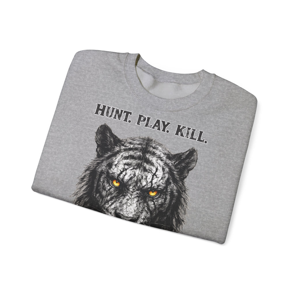 Tiger - Hunt. Play. Kill: Animals-Collection, Frontprint, Unisex Sweatshirt