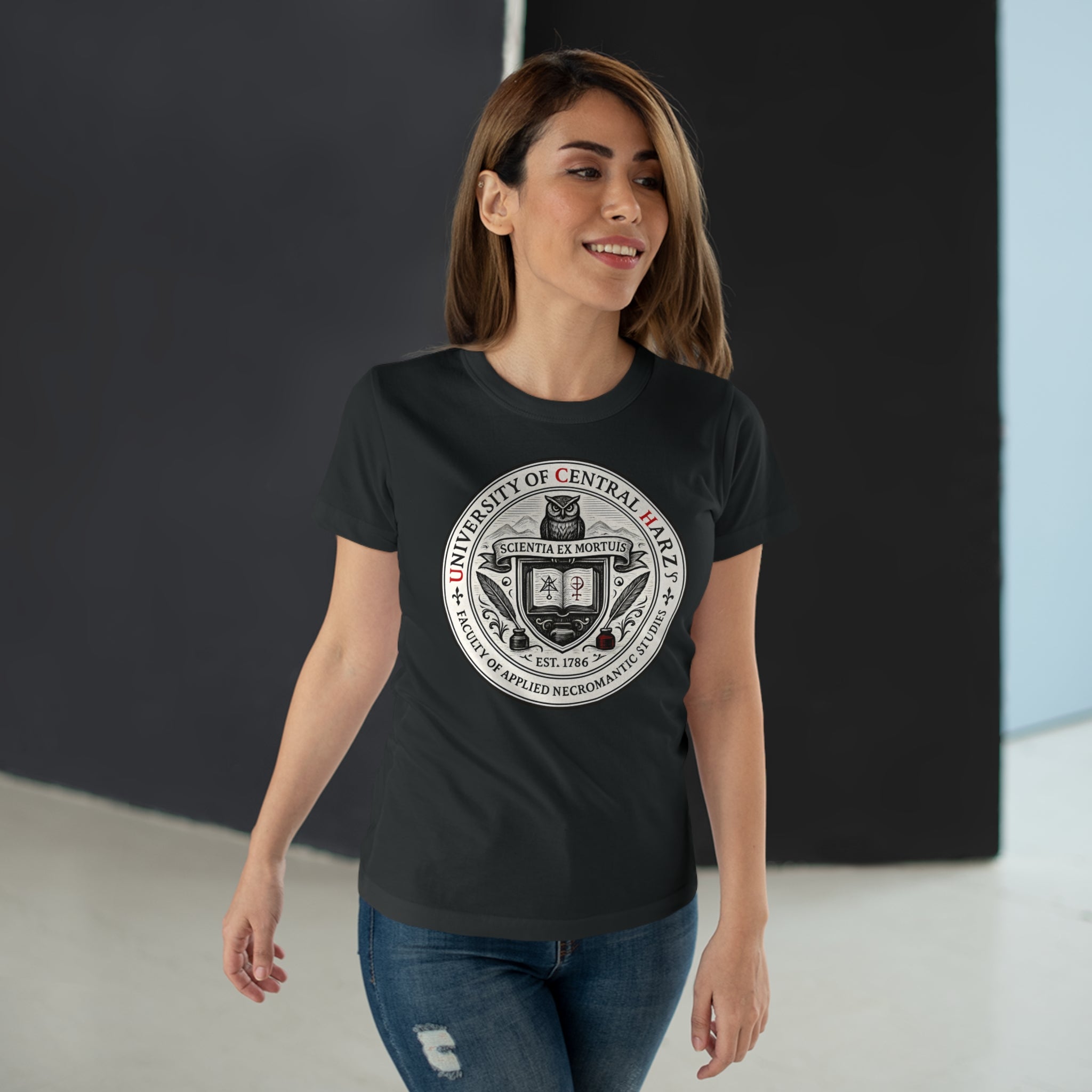 University of Central Hartz: Frontprint, Womens' T-Shirt **Grimwater-Edition**