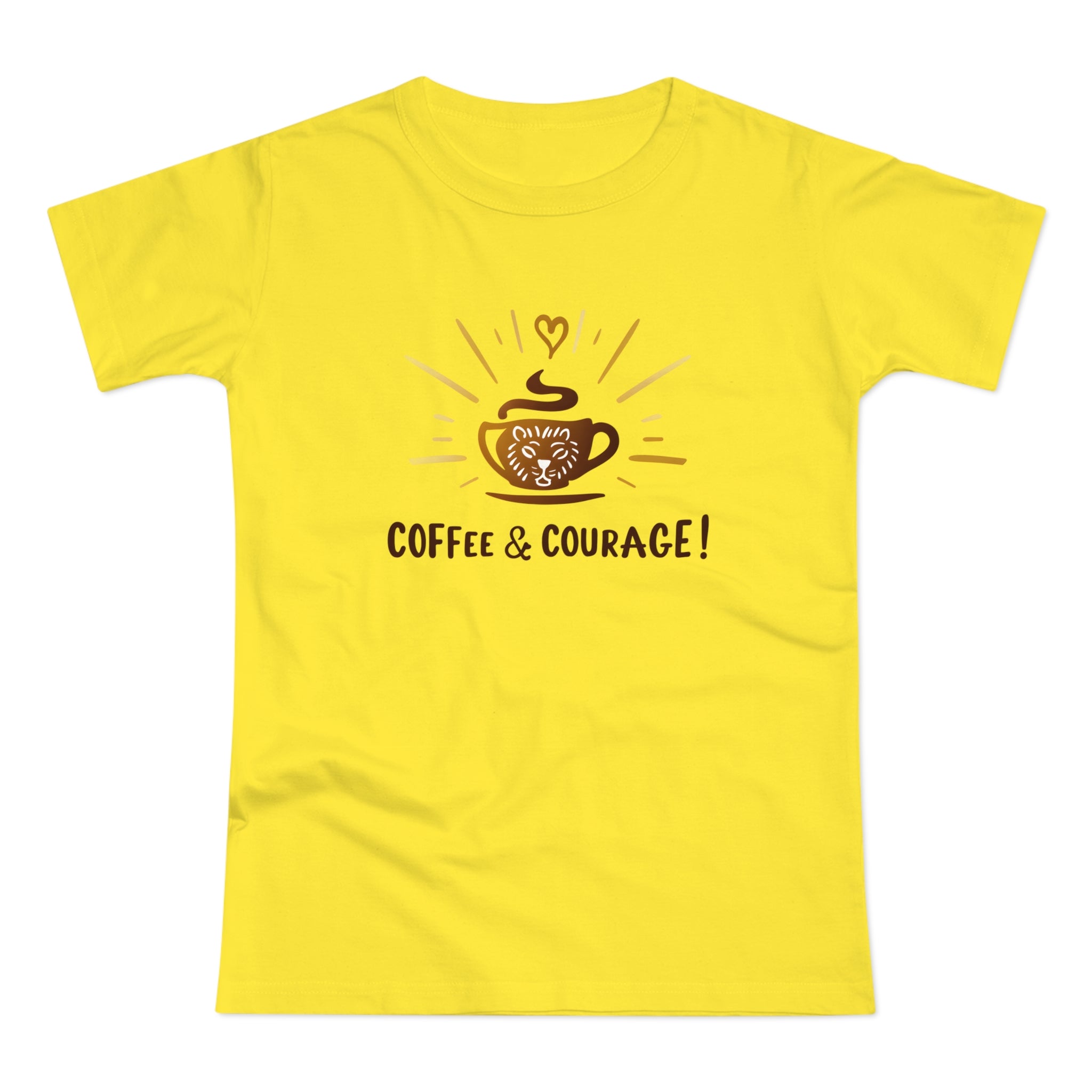 Coffee & Courage, Frontprint, Women's T-Shirt
