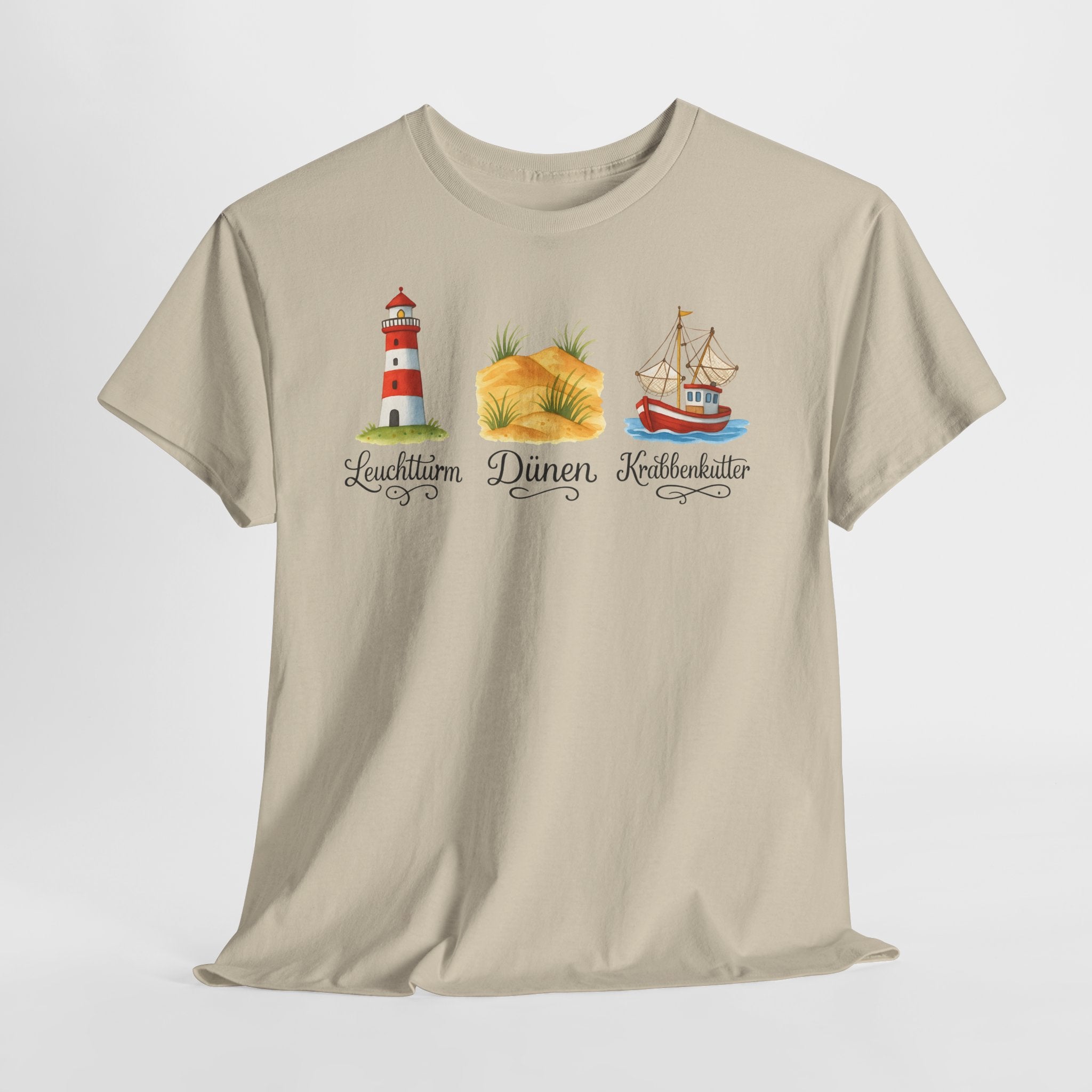 Nordsee, Ostsee - Reicht mir schon! Frontprint, Unisex T-Shirt