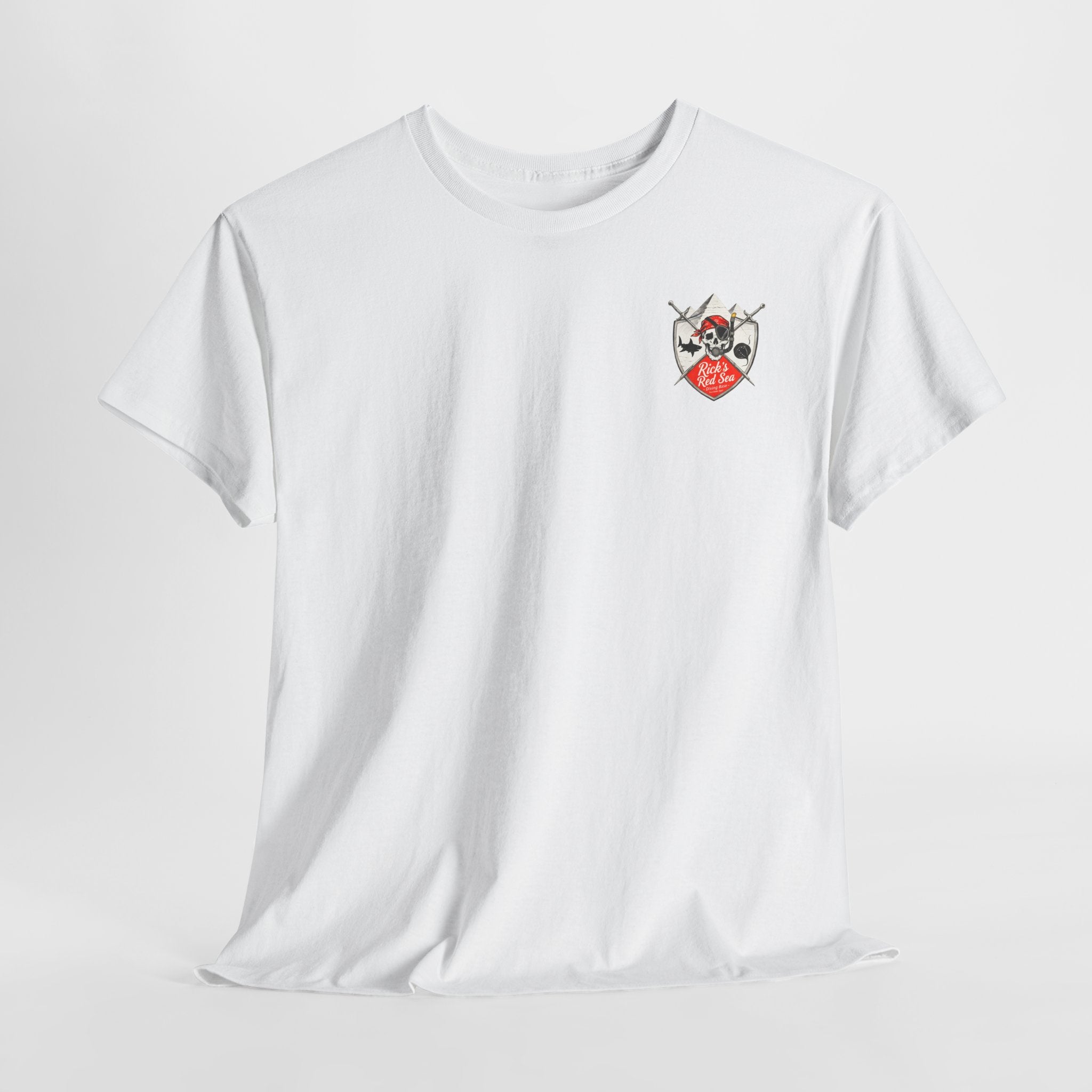 Diving Base Port Ghalib: Front-/Backprint, Unisex T-Shirt