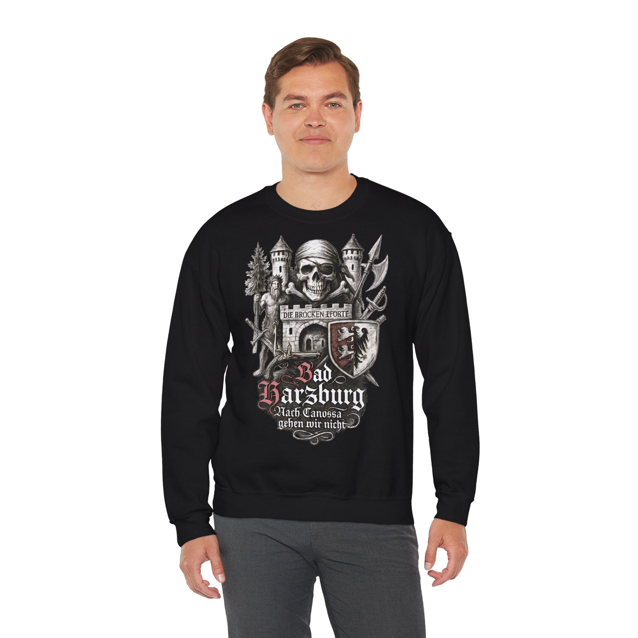 Bad Harzburg: Harz-Collection, Frontprint, Unisex Sweatshirt **Grimwater-Edition**