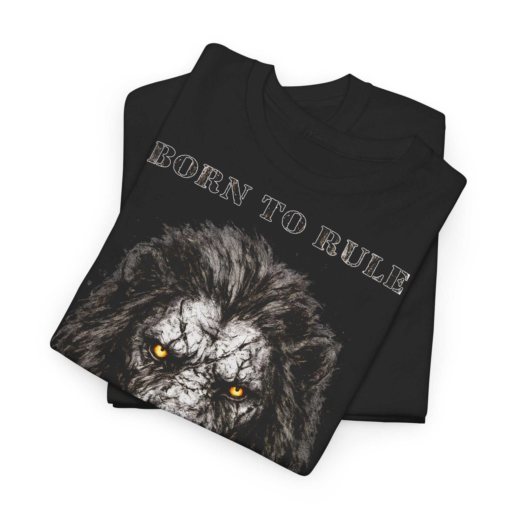 Löwe - Born to Rule: Frontprint, Unisex T-Shirt - Animal-Collection