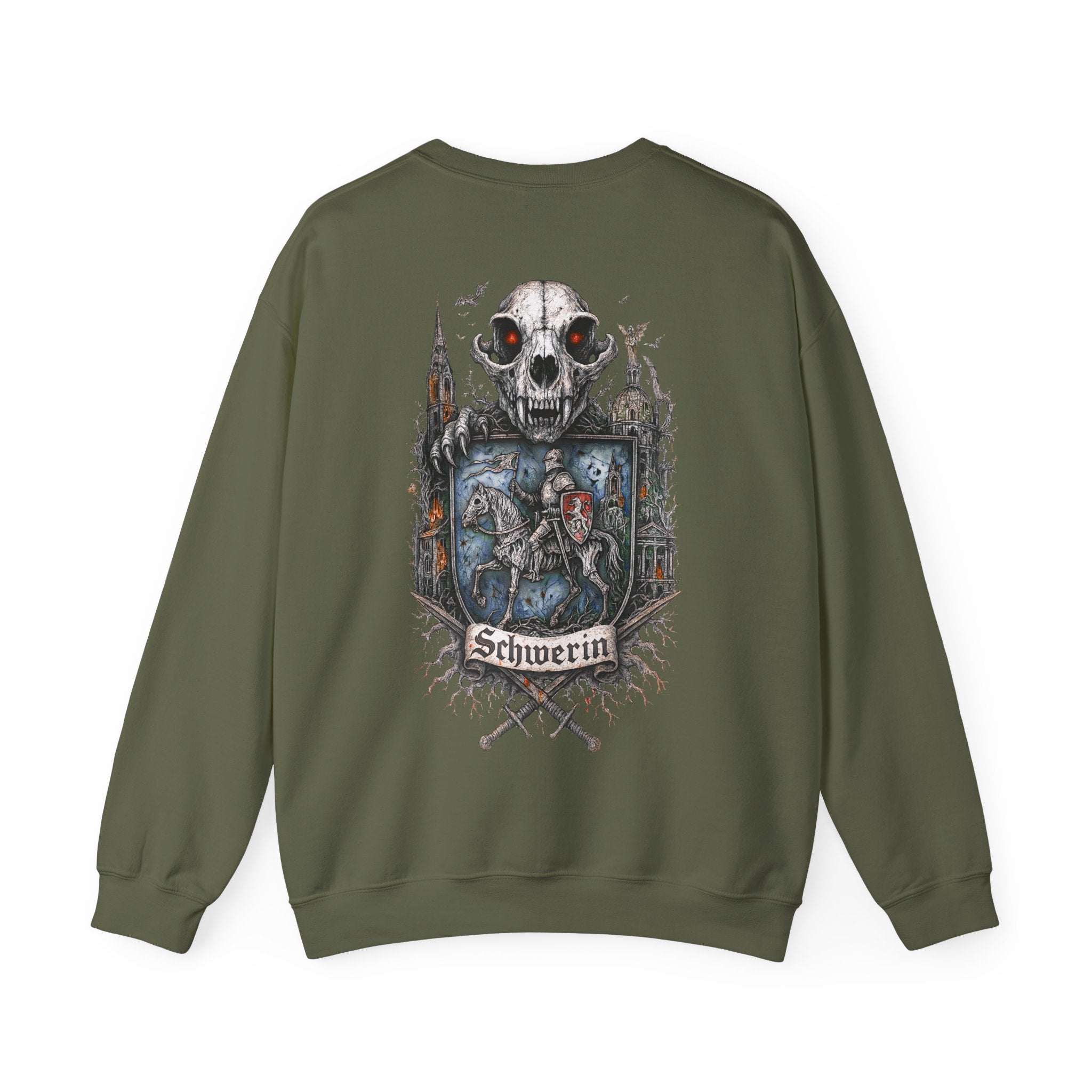 Schwerin: Front-/Backprint, Unisex Sweatshirt **Grimwater-Edition**