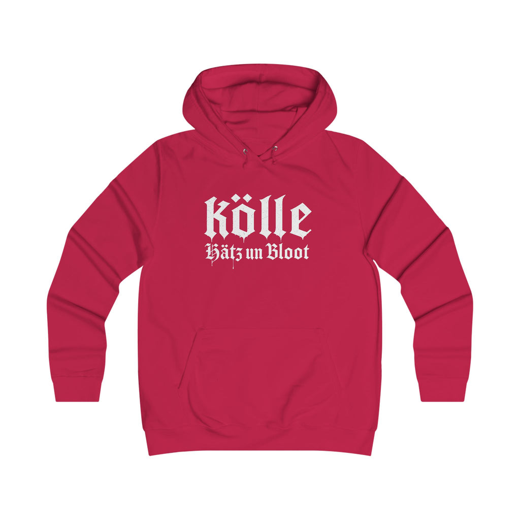 Köln - Hätz un Bloot: Front-/Backprint, Womens' Hoodie **Grimwater-Design**