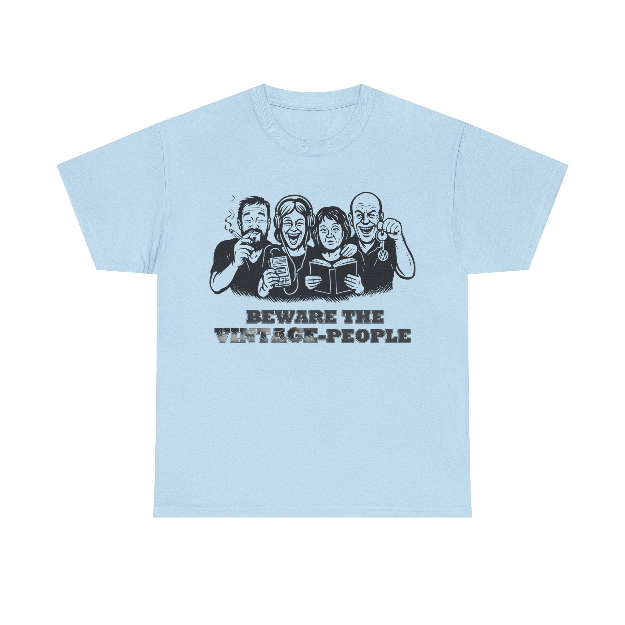 Vintage People: Frontprint, Unisex T-Shirt