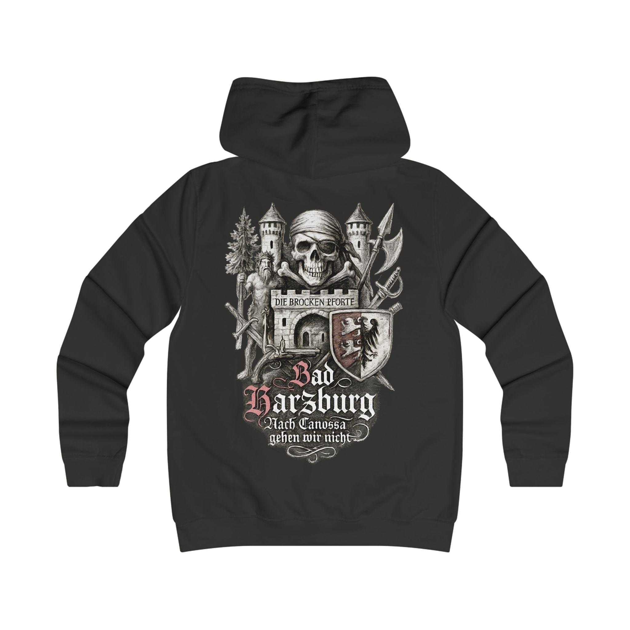 Bad Harzburg: Front-/Backprint Womens' Hoodie **Grimwater-Edition**
