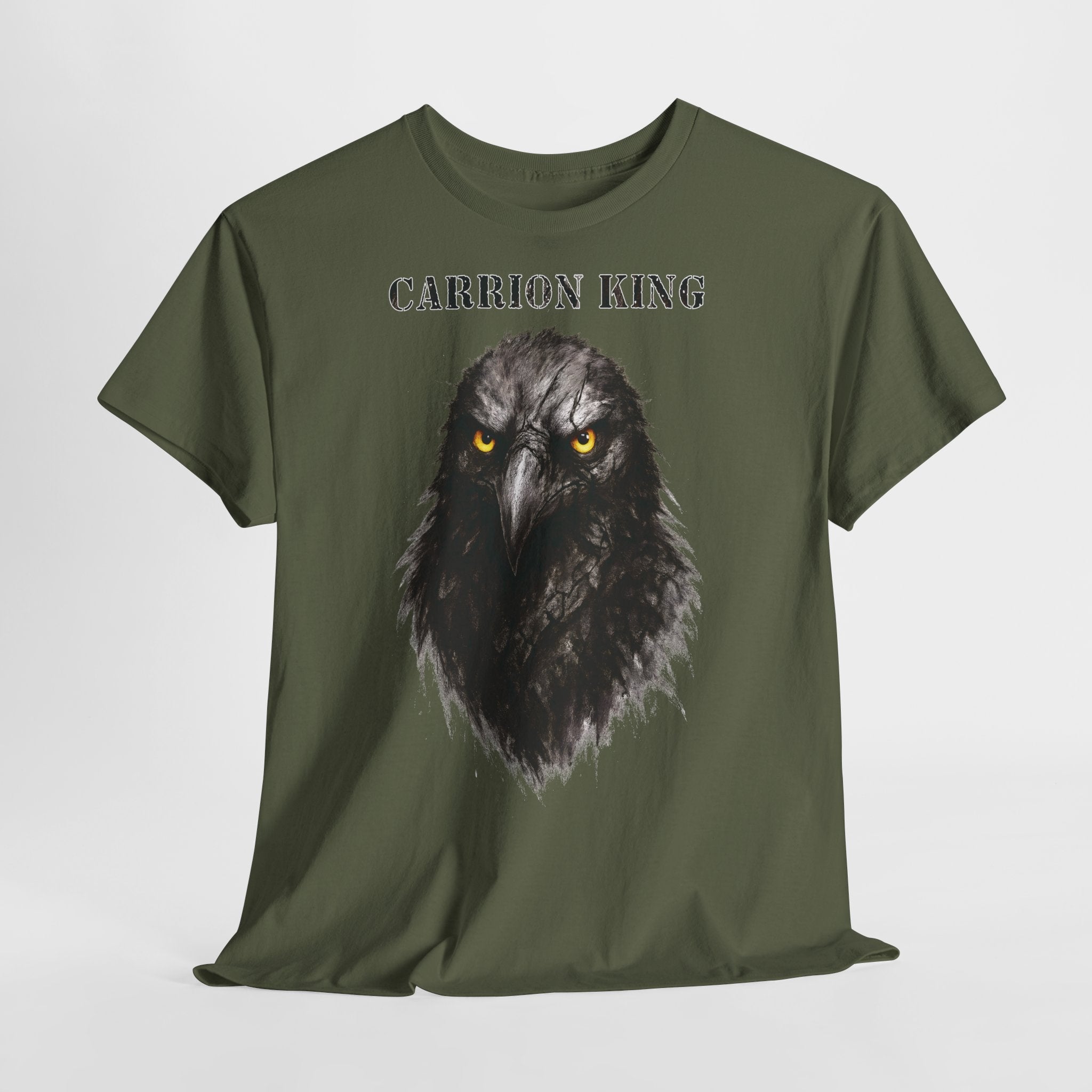Rabe - Carrion King: Frontprint, Unisex T-Shirt - Animal-Collection