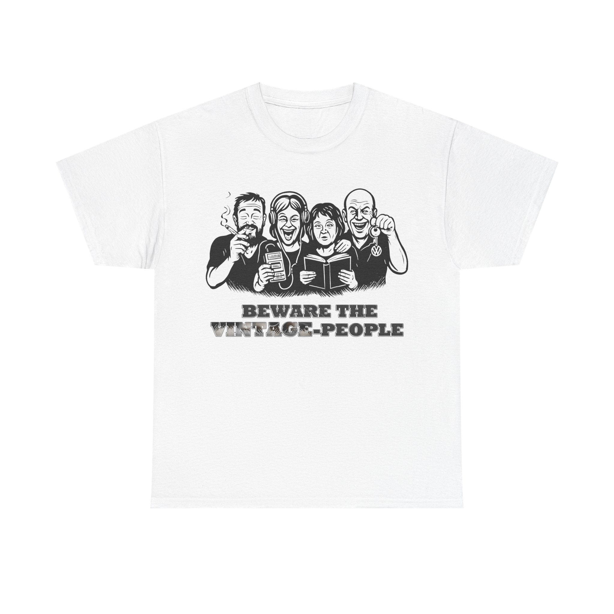Vintage People: Frontprint, Unisex T-Shirt