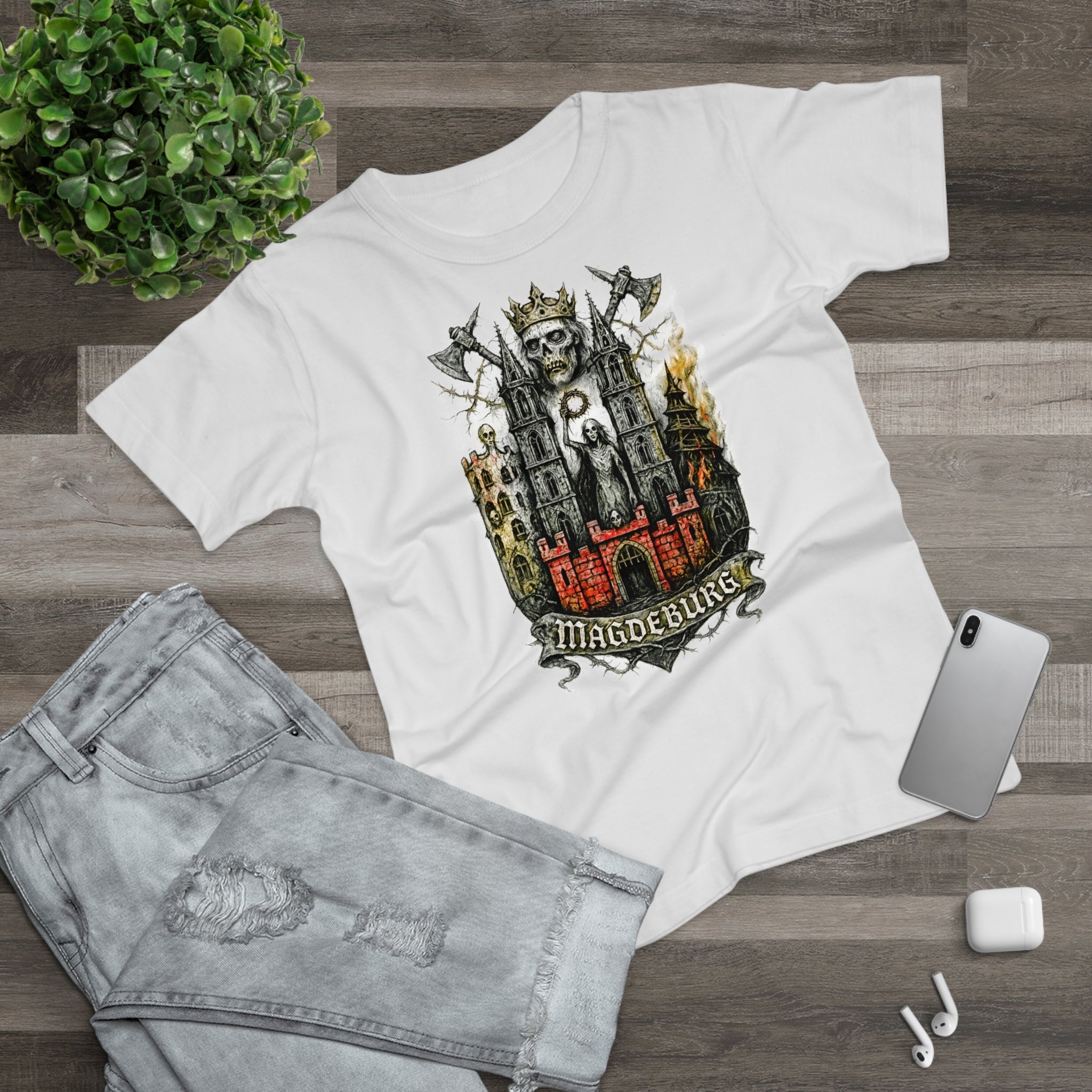 Magdeburg: Frontprint, Womens' T-Shirt **Grimwater-Edition**