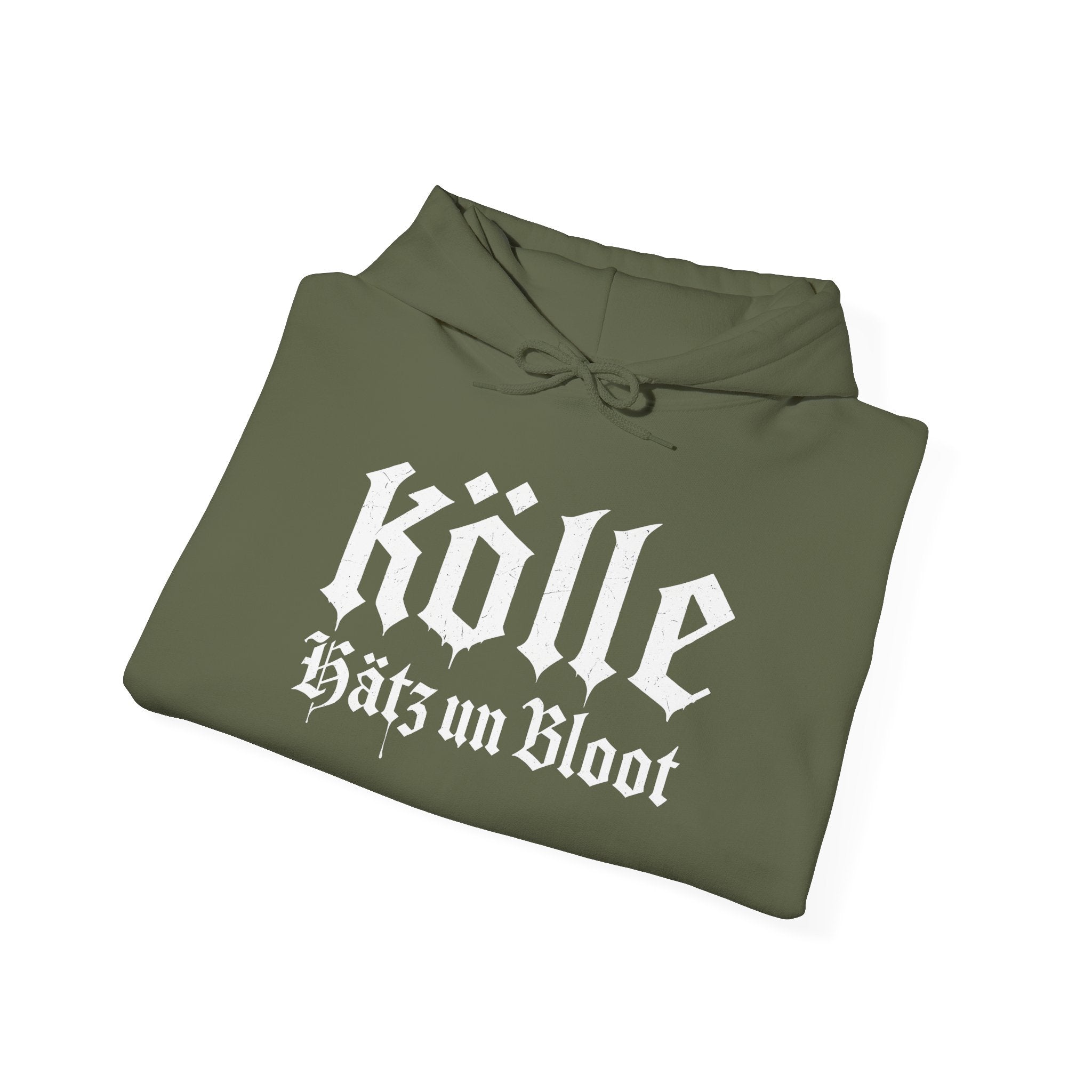 Köln - Hätz un Bloot: Front-/Backprint, Unisex Hoodie **Grimwater-Design**