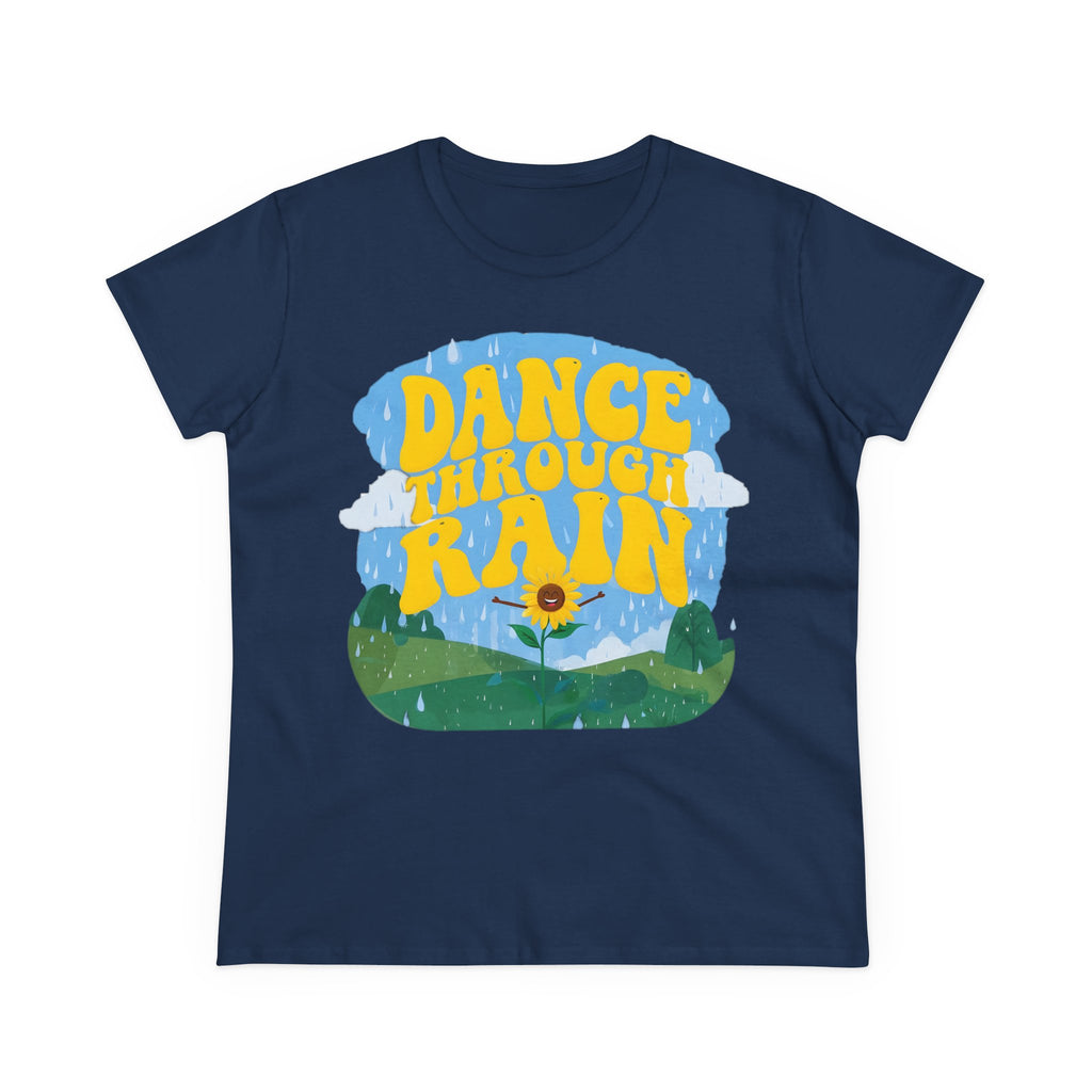 Dance through Rain - Miss Positive Vibes: Frontprint, Womens' T-Shirt