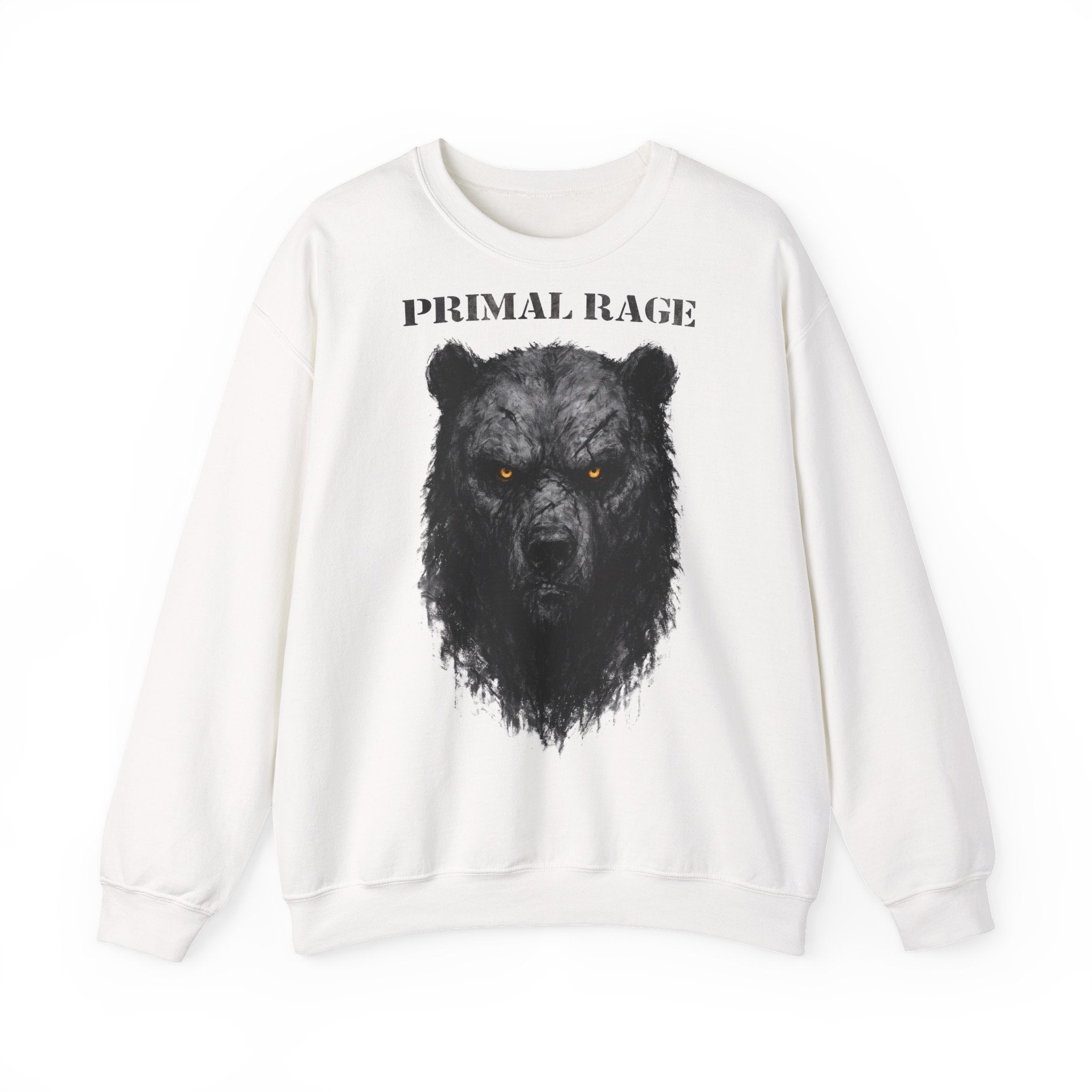 Bär - Primal Rage: Animals-Collection, Frontprint, Unisex Sweatshirt