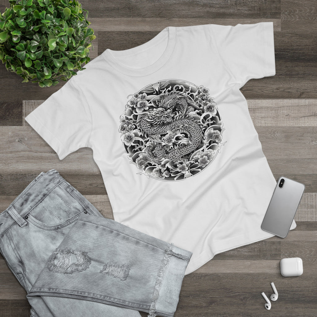 Dragon Design, Frontprint, Women's T-Shirt, Vintage Style Tee