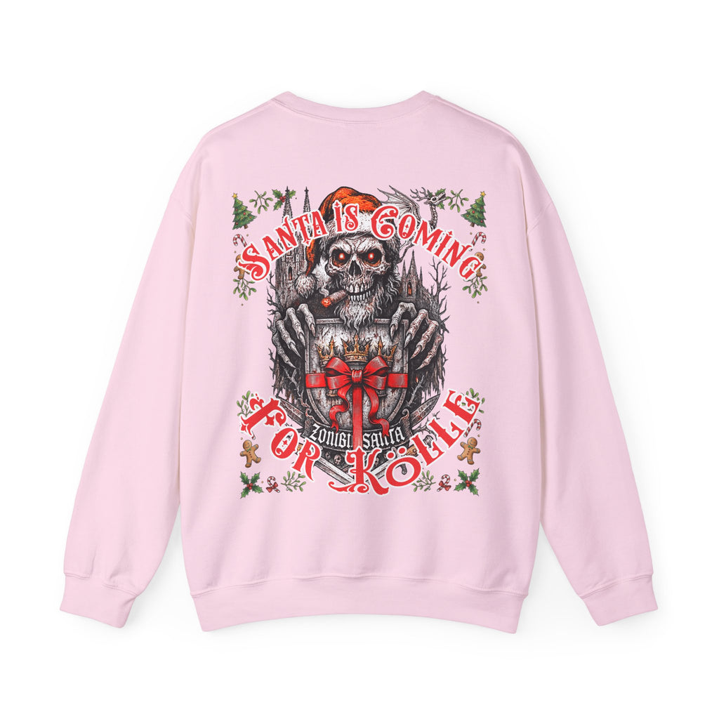 Santa Claus coming 4 Kölle: Front-/Backprint, Unisex Sweatshirt