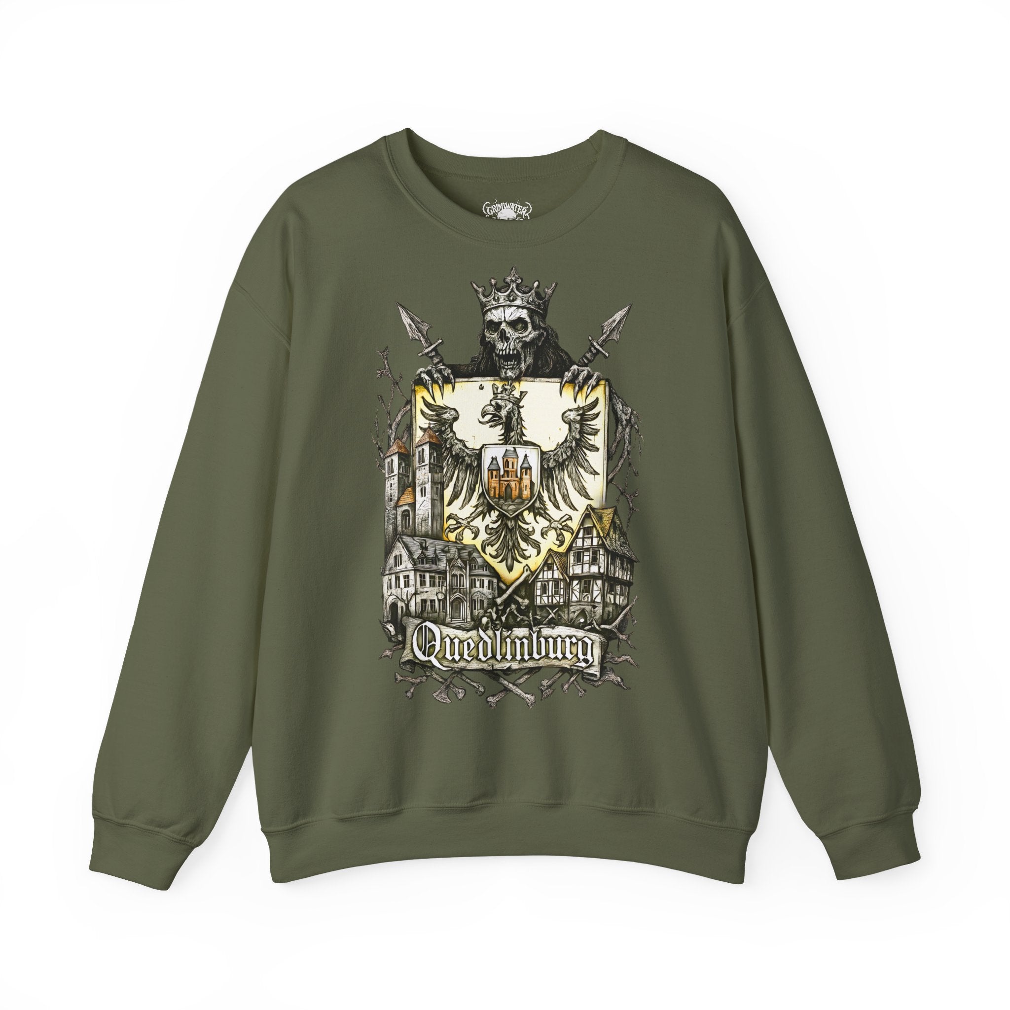 Quedlinburg: Frontprint, Unisex Sweatshirt **Grimwater-Edition**