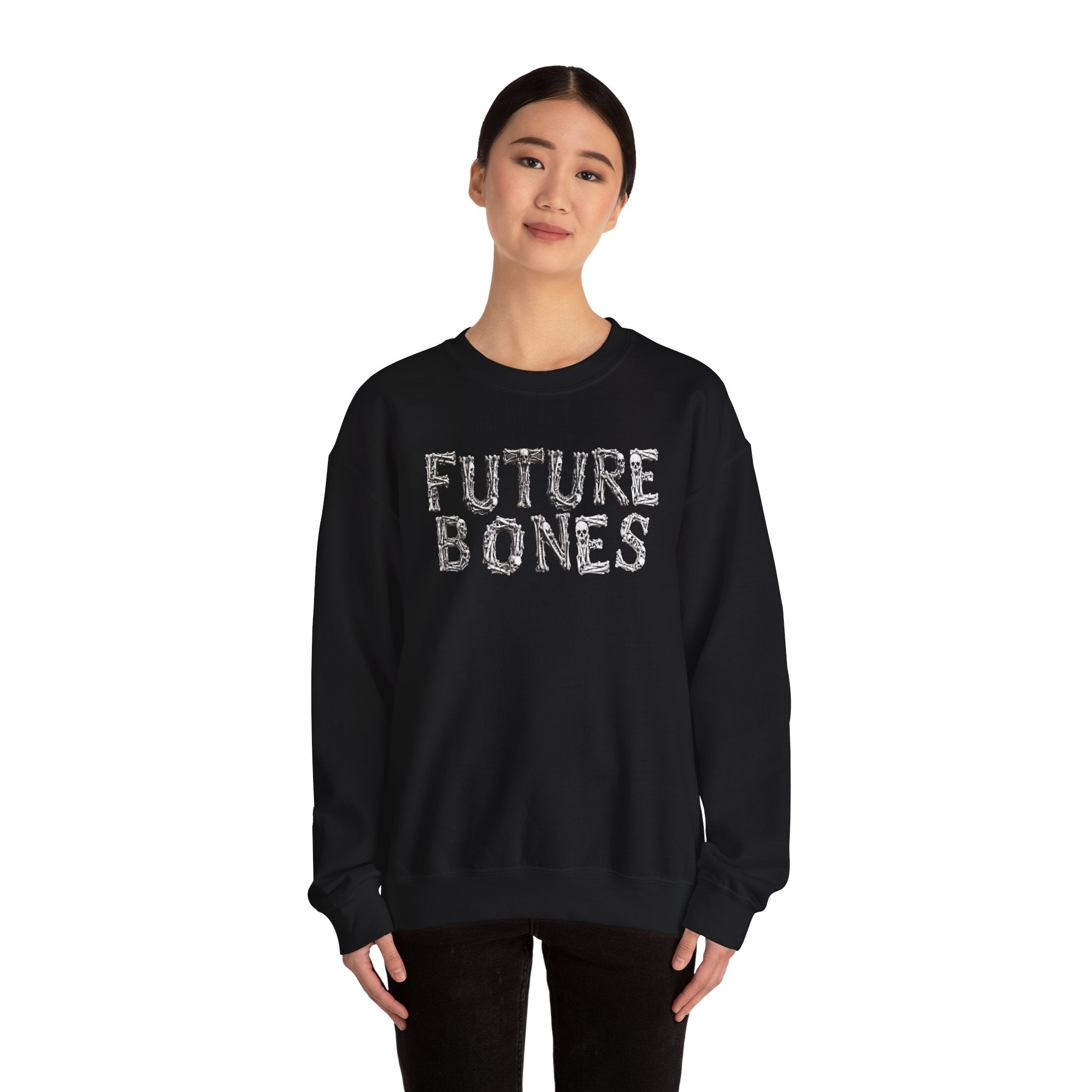 Future Bones: Frontprint, Unisex Sweatshirt, Gothic