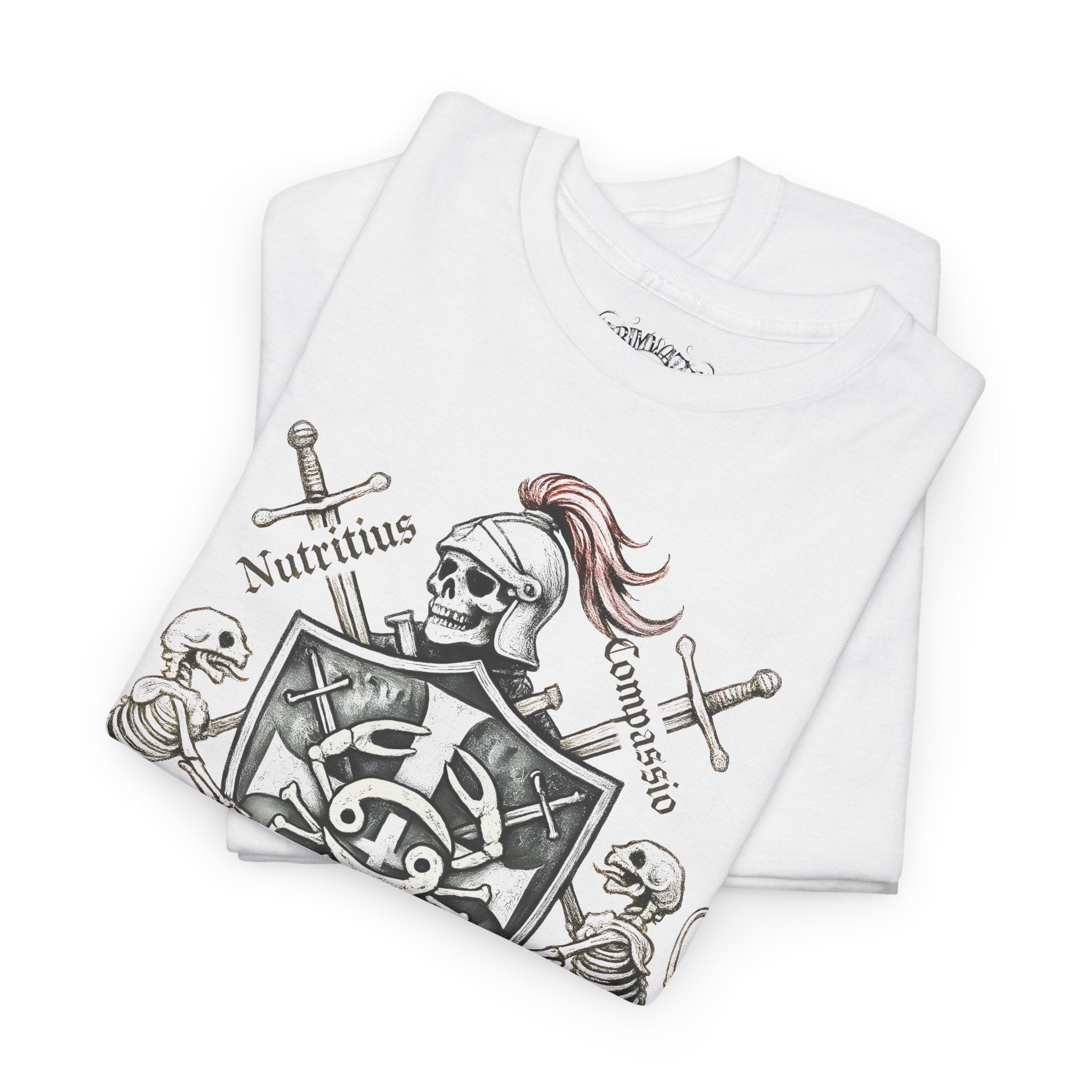 Krebs: Frontprint, Unisex T-Shirt **Grimwater-Edition** Sternzeichen Astrologie (Cancer)