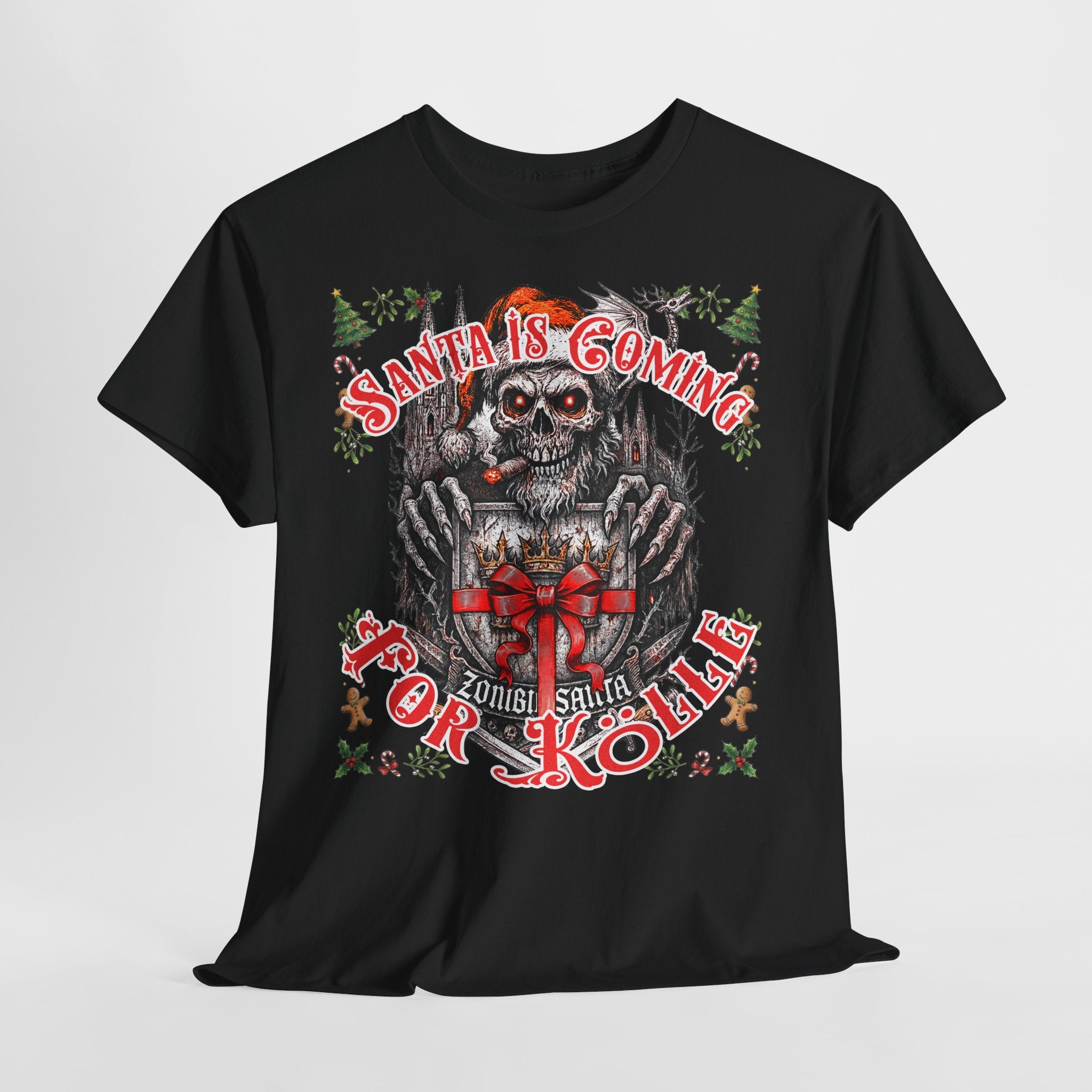 Santa Is Coming 4 Kölle: Frontprint, Unisex T-Shirt