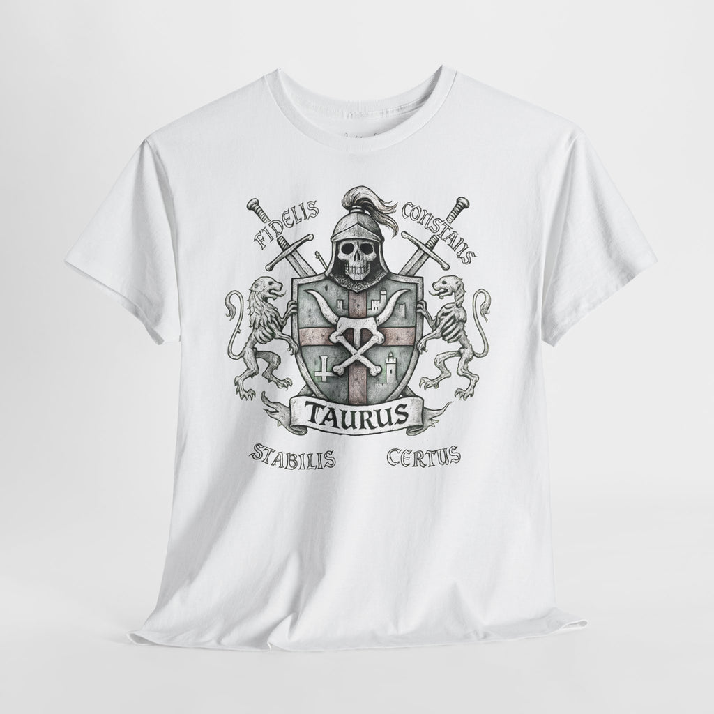 Stier: Frontprint, Unisex T-Shirt **Grimwater-Edition** Sternzeichen Astrologie (Taurus)