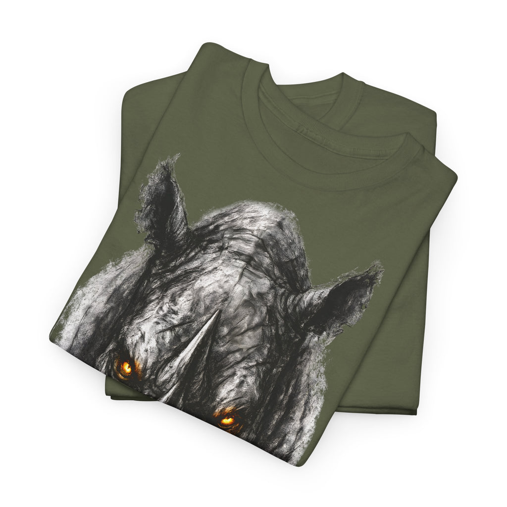 Nashorn: Frontprint, Unisex T-Shirt - Animal-Collection