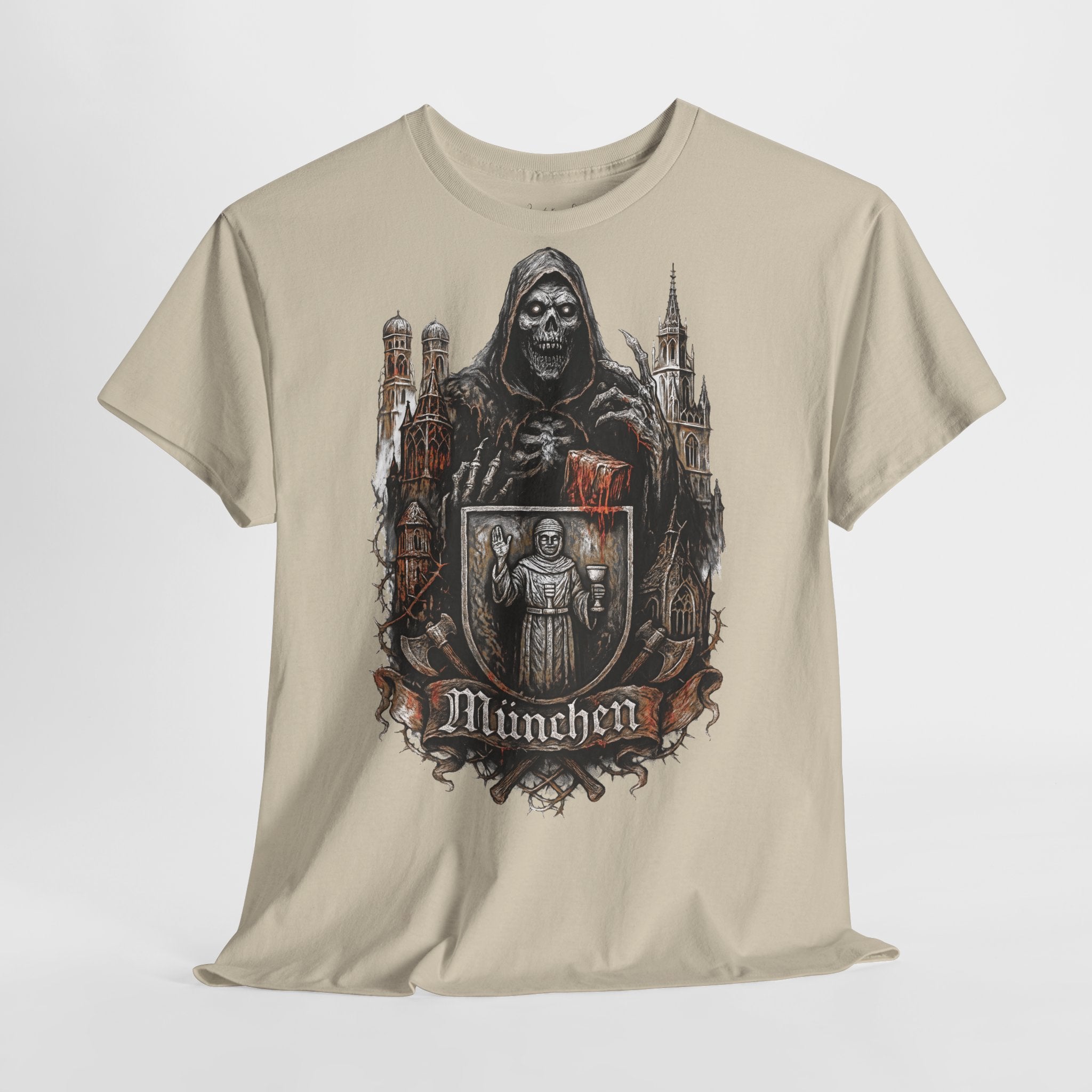 München: Frontprint, Unisex T-Shirt **Grimwater-Edition** Munich