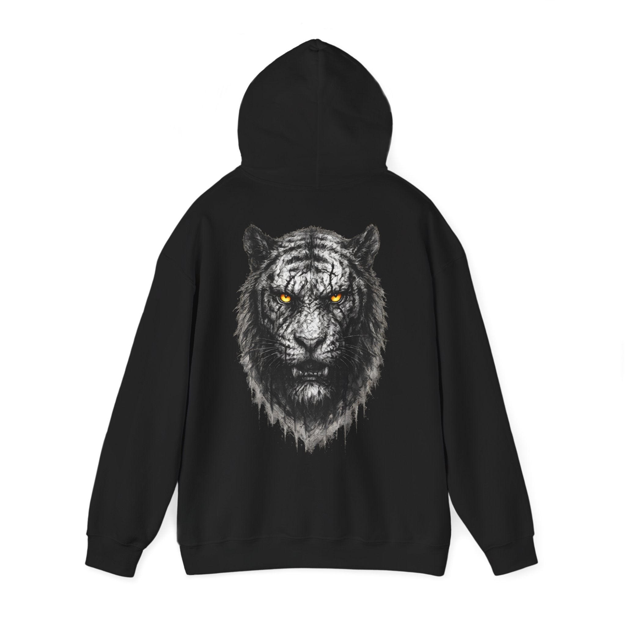 Tiger: Backprint, Unisex  Hoodie, Animal-Collection