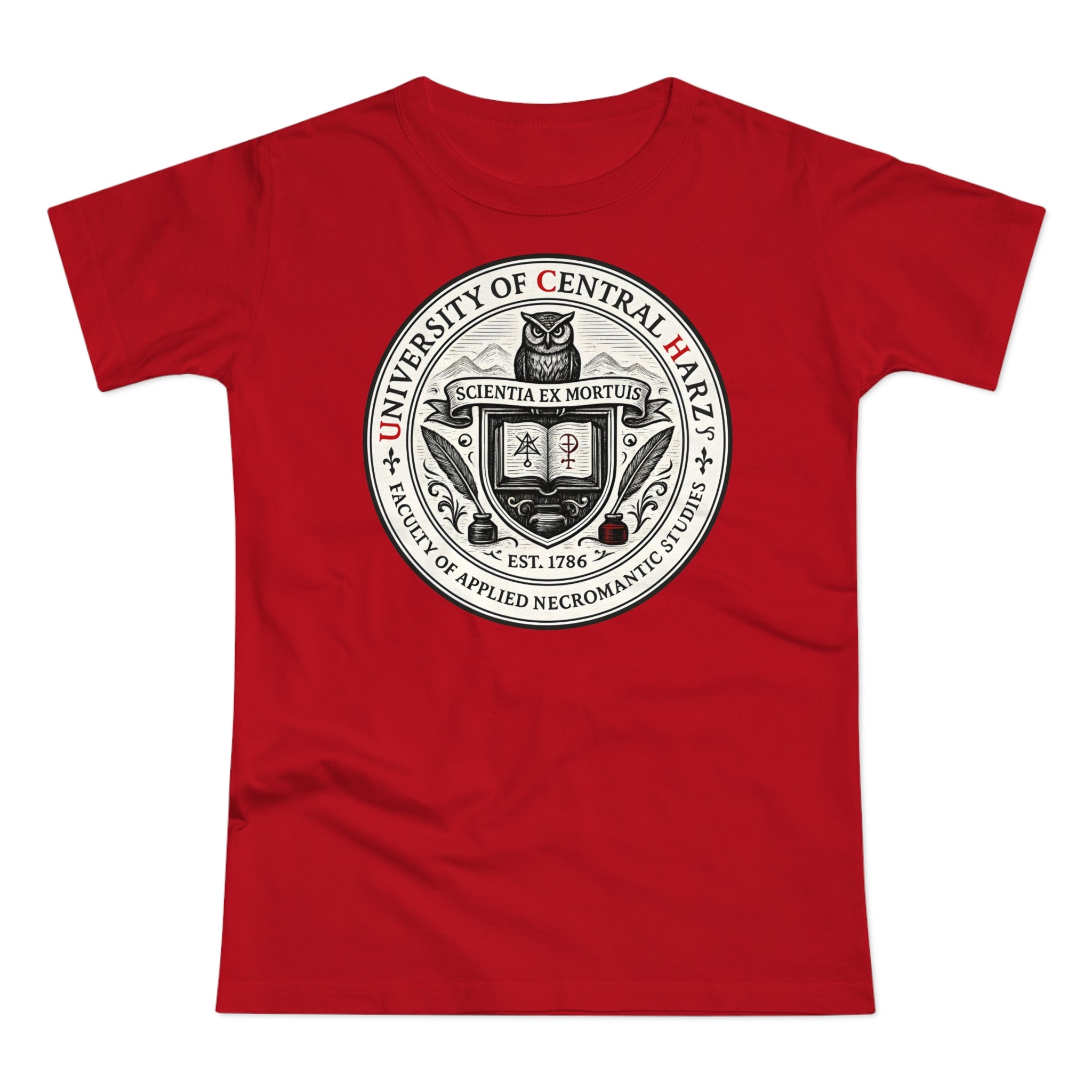 University of Central Hartz: Frontprint, Womens' T-Shirt **Grimwater-Edition**