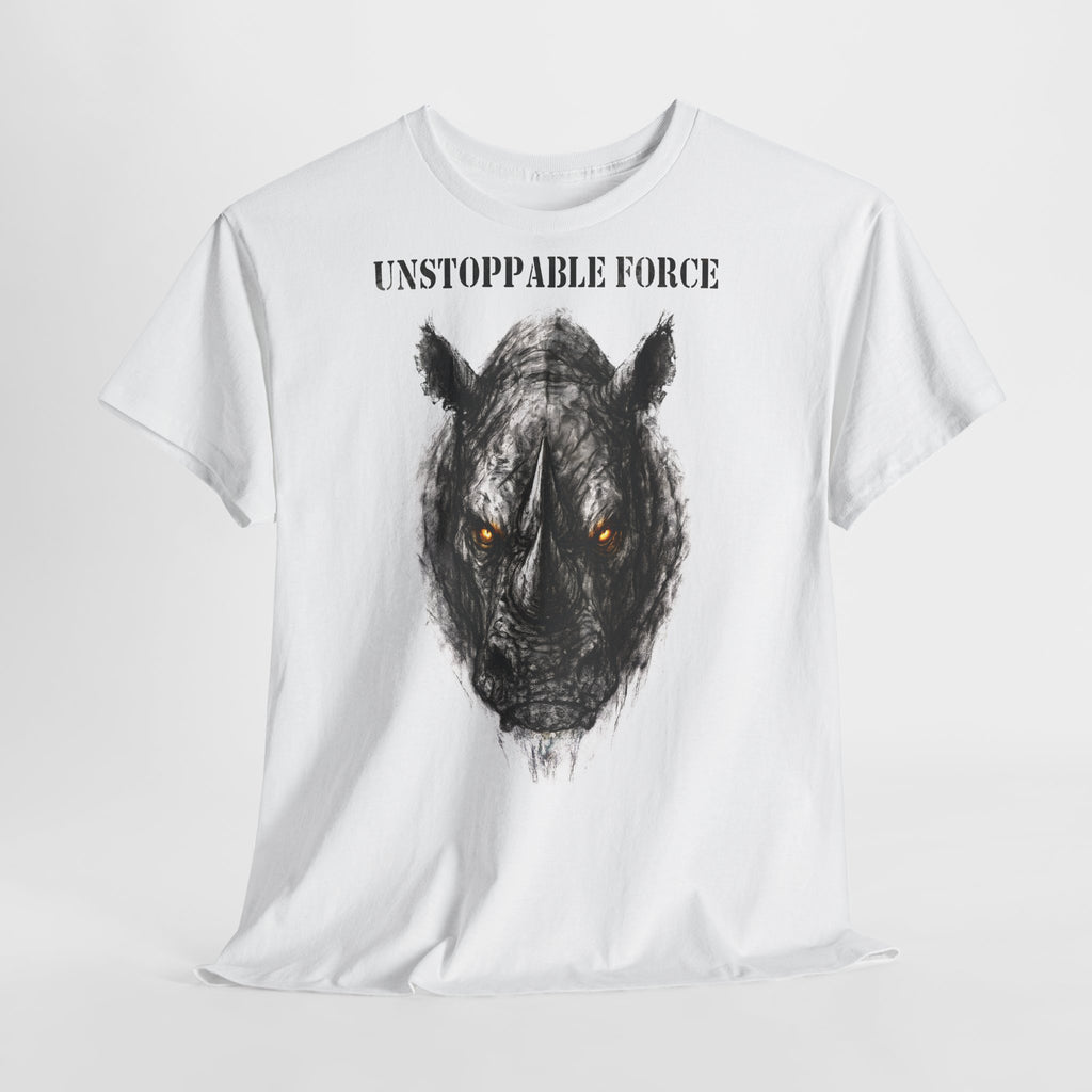 Nashorn - Unstoppable Force: Frontprint, Unisex T-Shirt - Animal-Collection