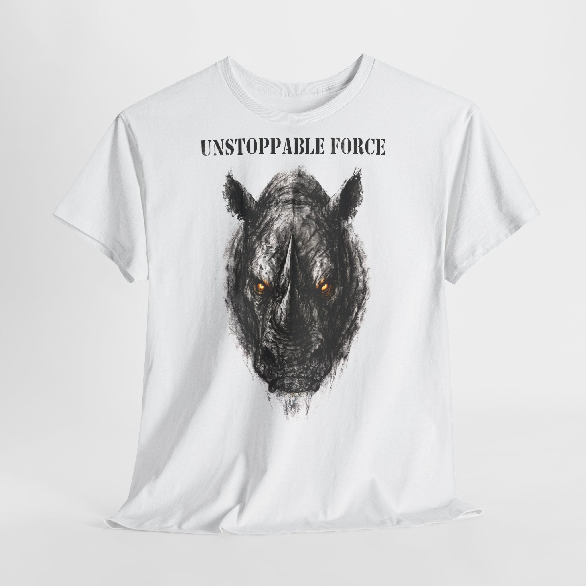 Nashorn - Unstoppable Force: Frontprint, Unisex T-Shirt - Animal-Collection
