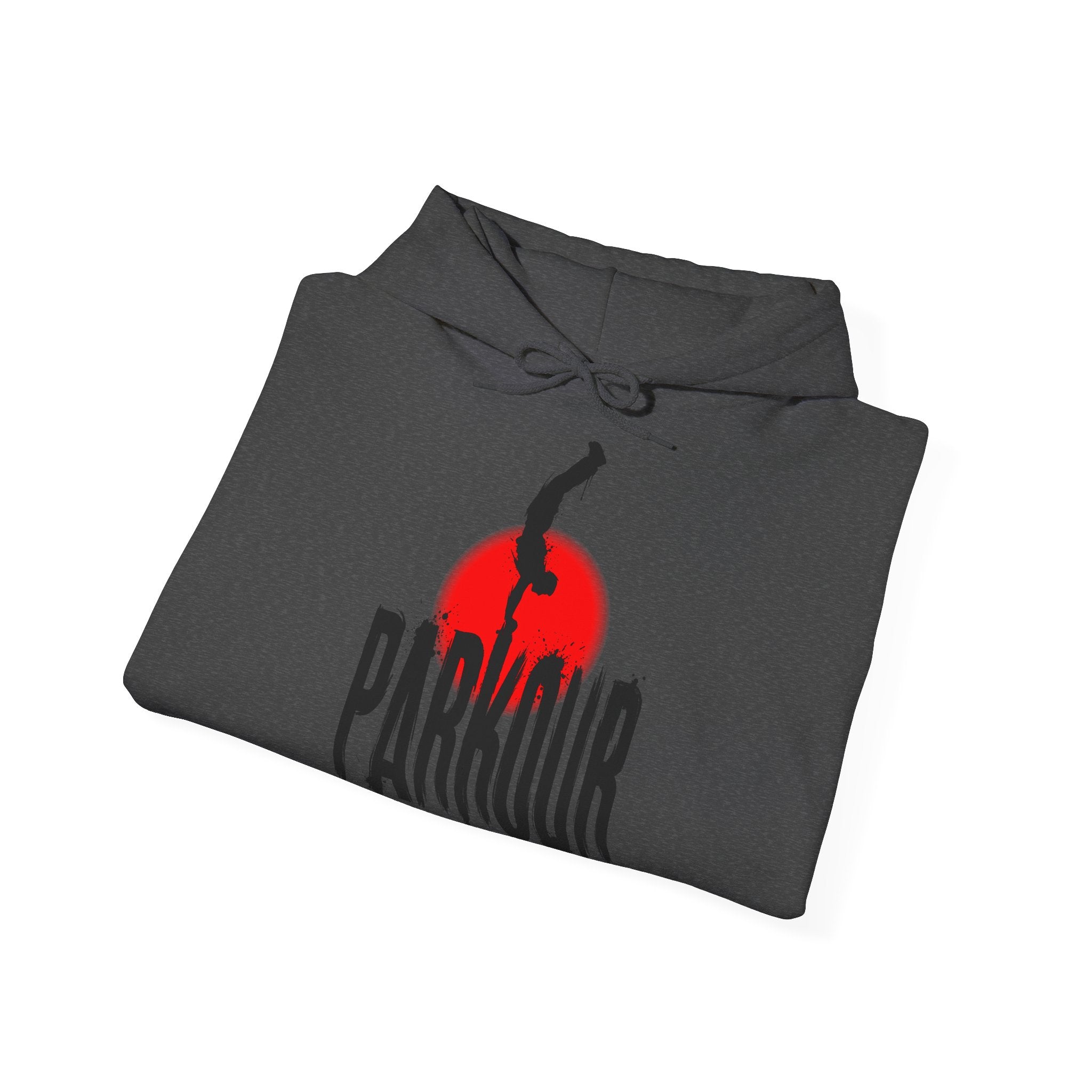 Parkour B: Frontprint, Unisex Sweatshirt - Urban Stunt Silhouette Crewneck
