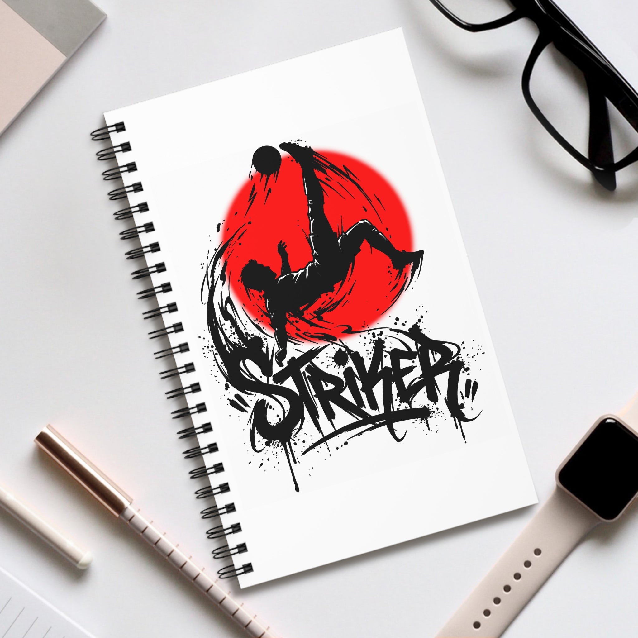 Fussball Spiralblock - 80 Blatt versch. Design