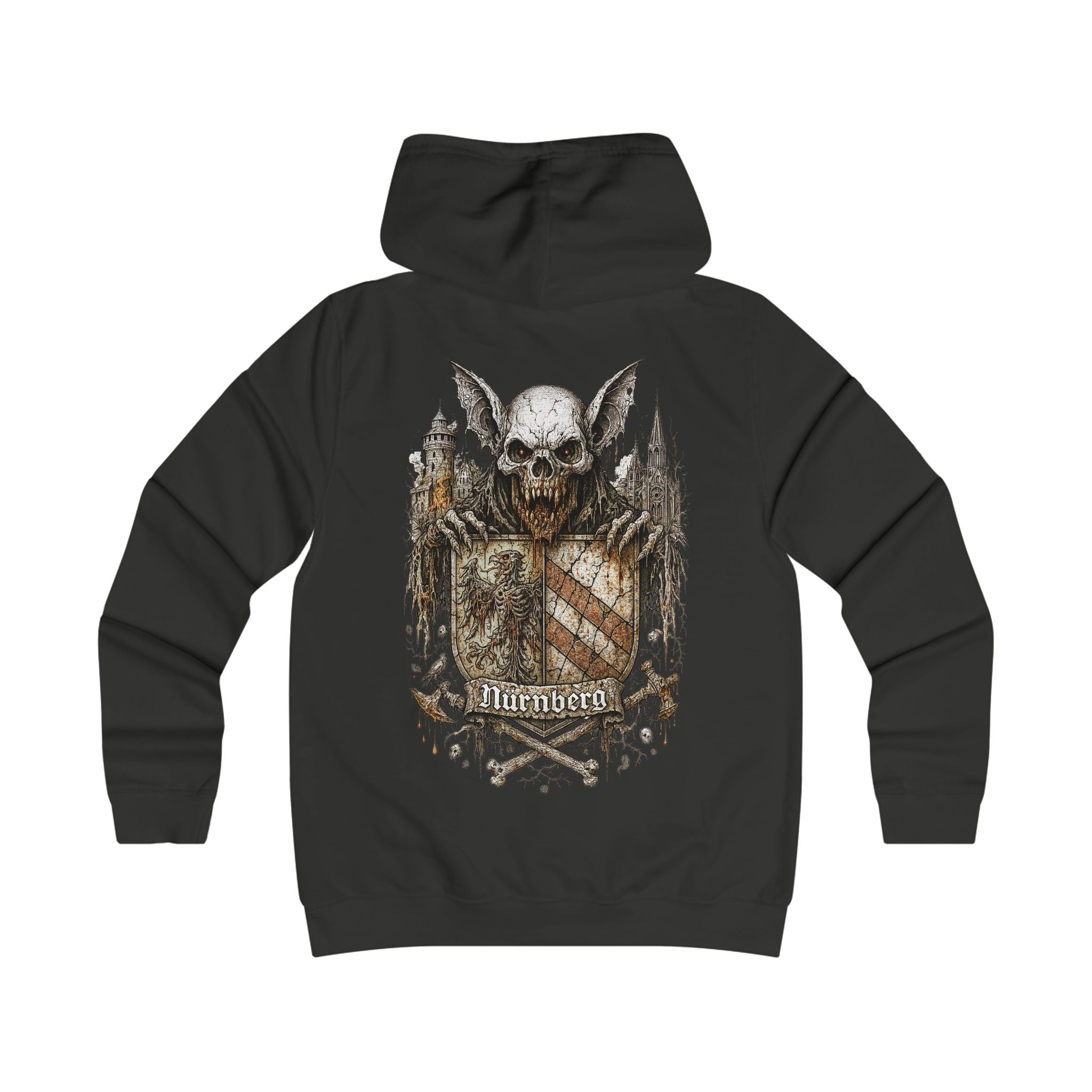 Nürnberg: Front-/Backprint, Womens' Hoodie **Grimwater-Edition**