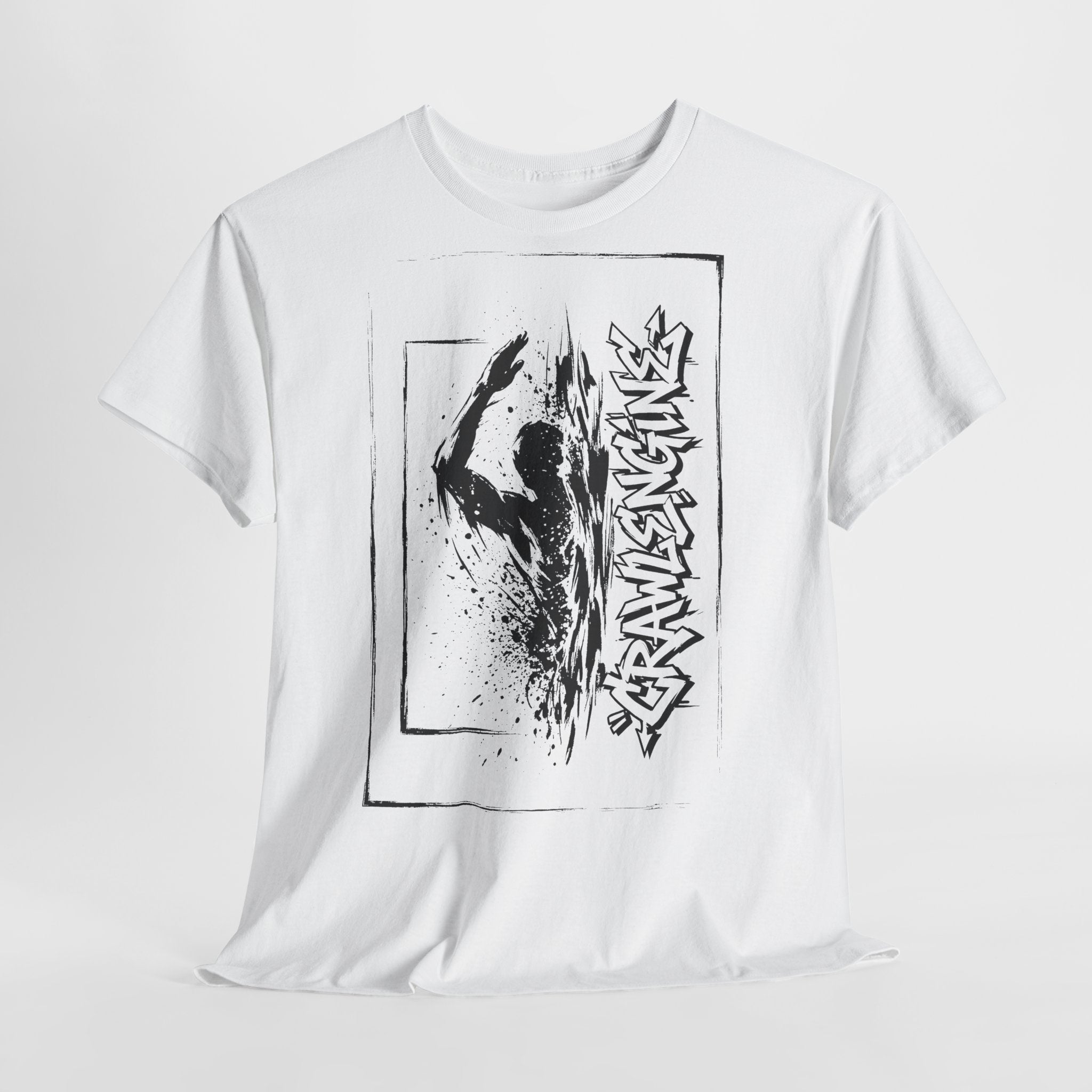 Schwimmen - CRAWLENGINE II: Frontprint, Unisex T-Shirt