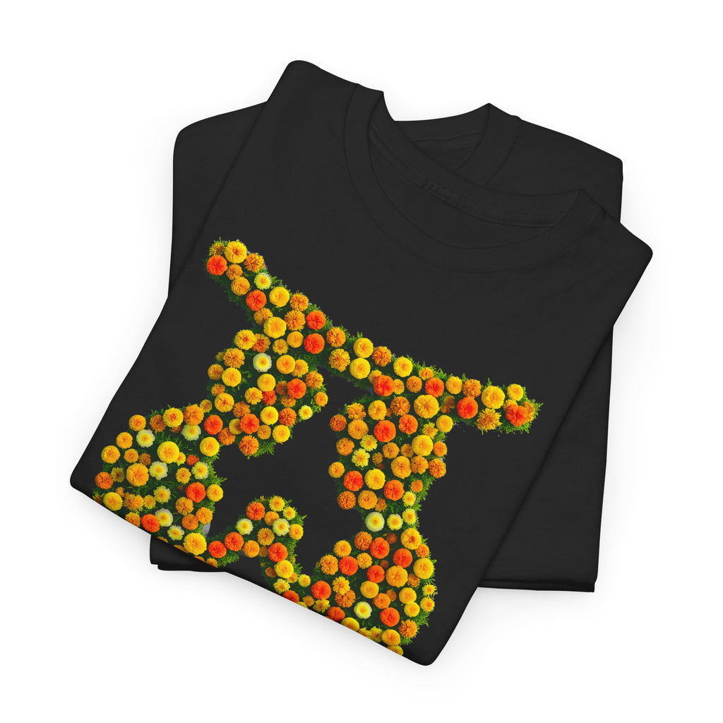 Zwilling: Frontprint, Unisex T-Shirt - Florales Sternzeichen Astrologie (Gemini)