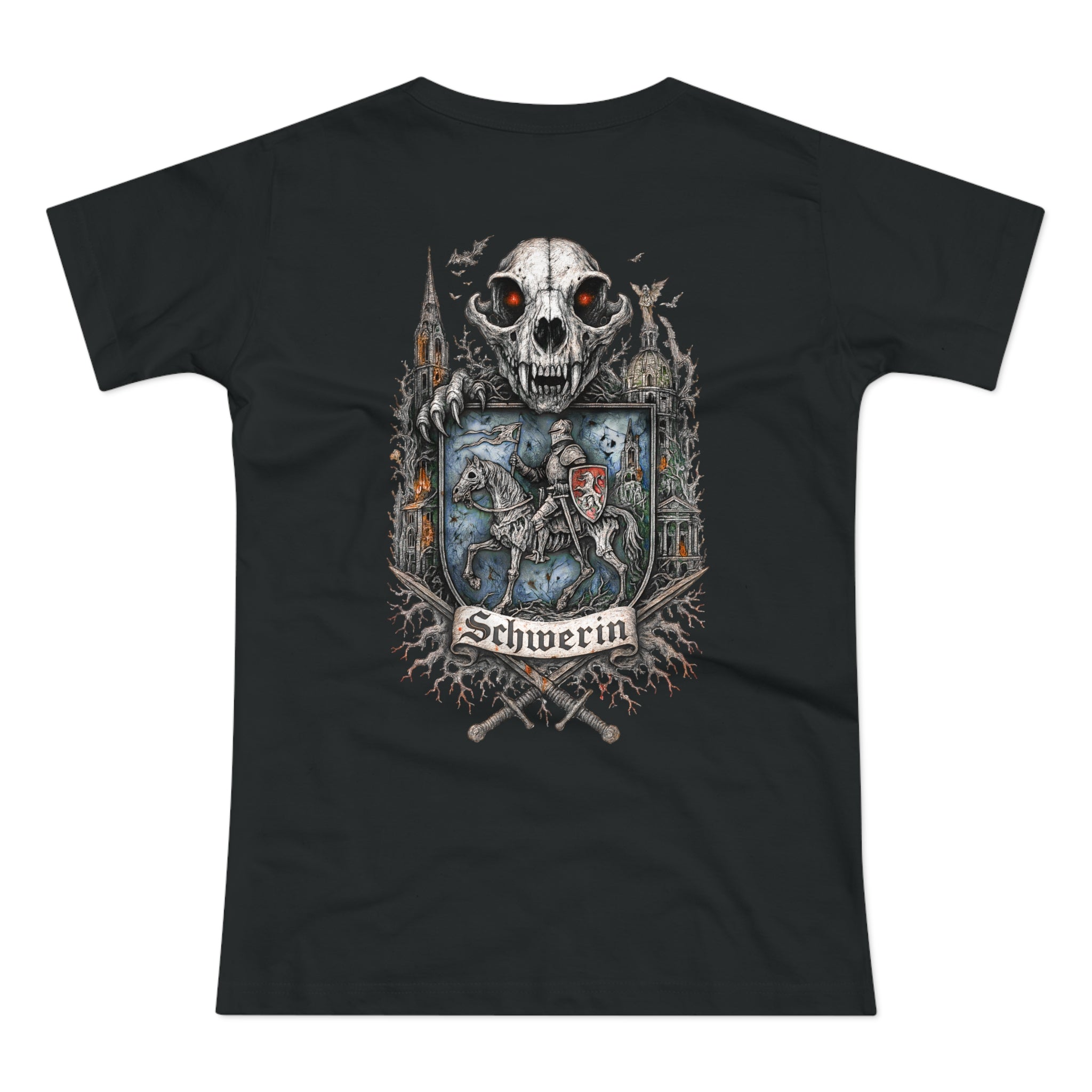 Schwerin: Front-/Backprint, Womens' T-Shirt **Grimwater-Edition**