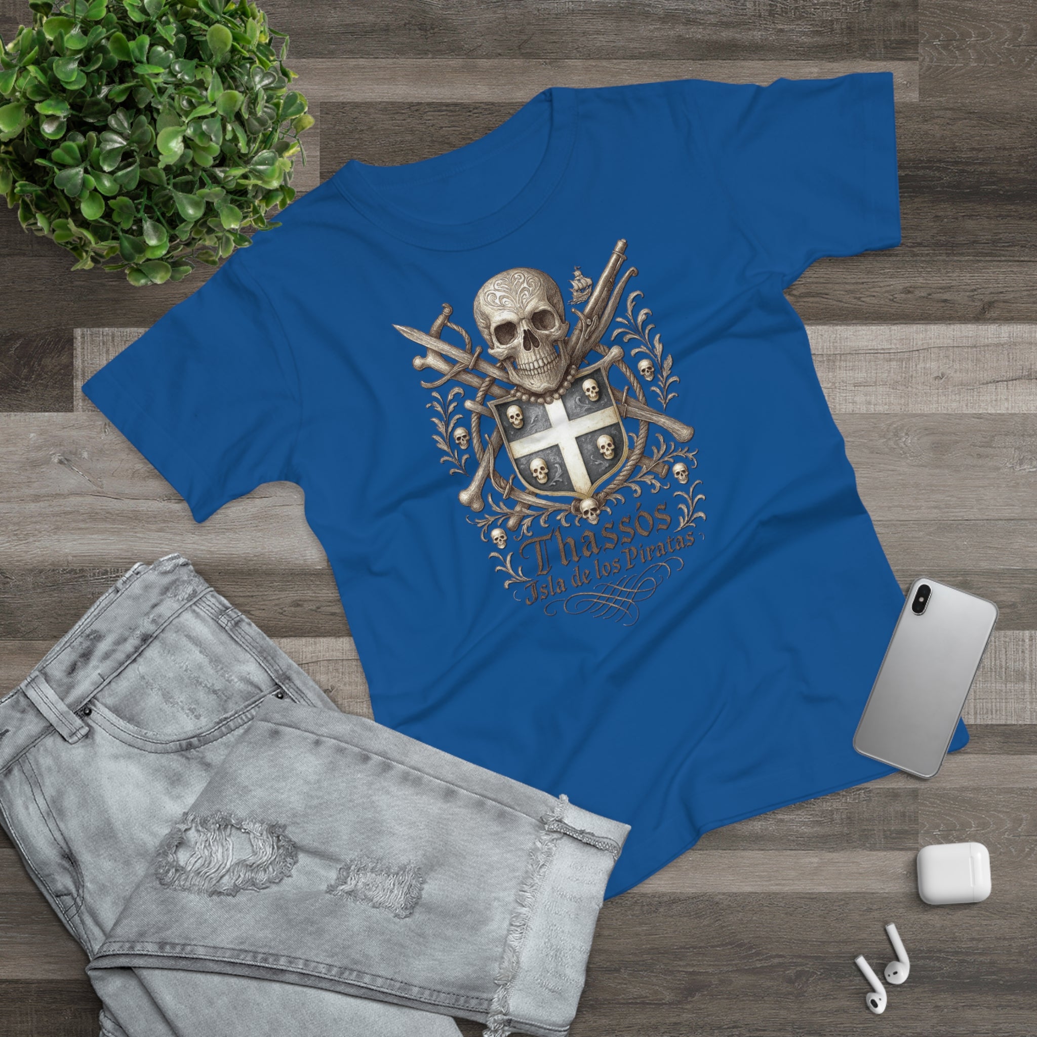 Thassos: Frontprint, Women's T-Shirt of Thasos **Grimwater-Edition**