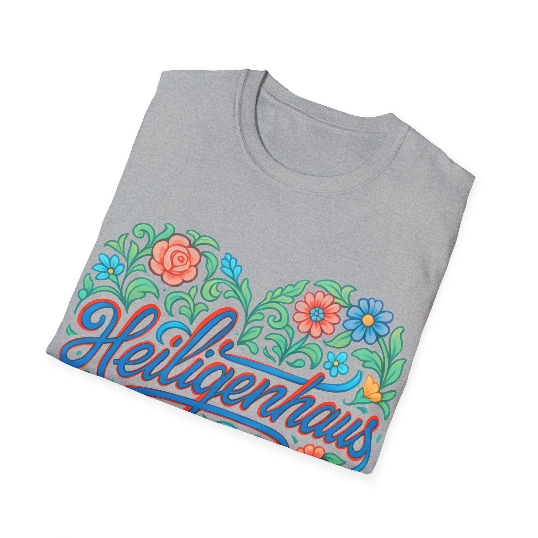 Heiligenhaus - Heart City - Slim geschnittenes Unisex T-Shirt