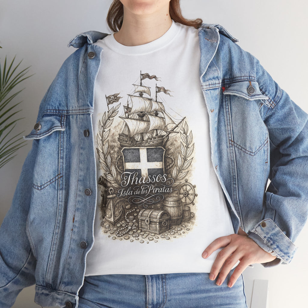 Thasos : Frontprint, Unisex T-Shirt **Grimwater-Edition** (Thassos)