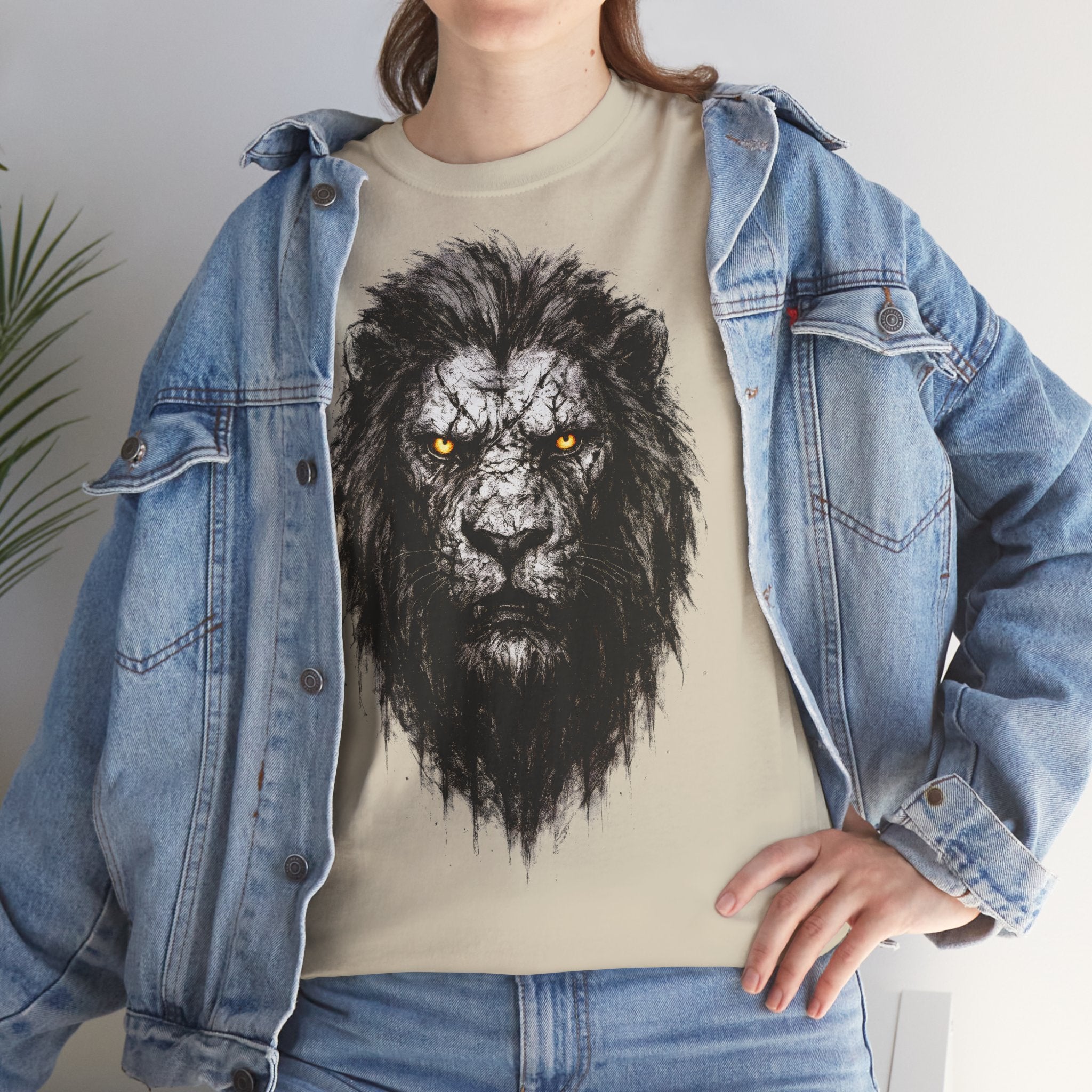 Löwe: Frontprint, Unisex T-Shirt - Animal-Collection
