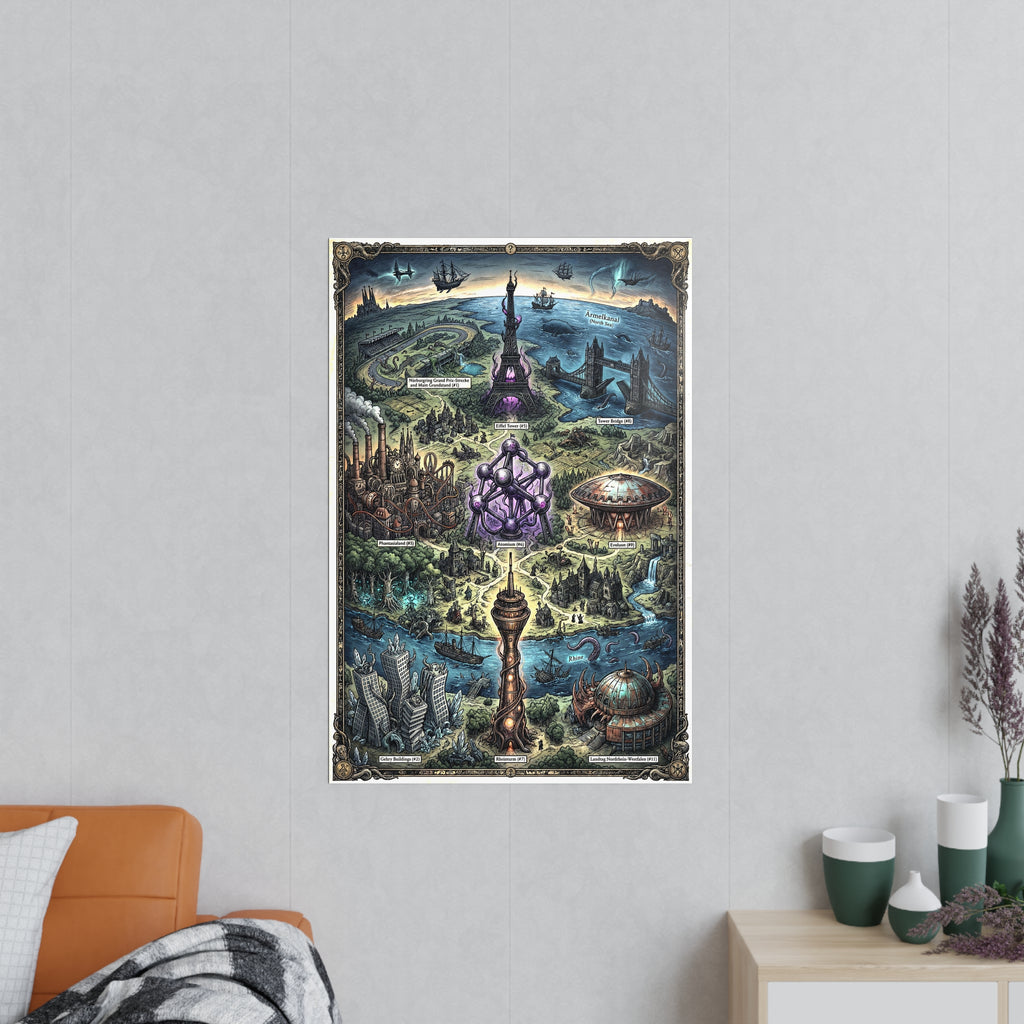 Poster 60 x 90: Düsseldorf (After Dark Collection)