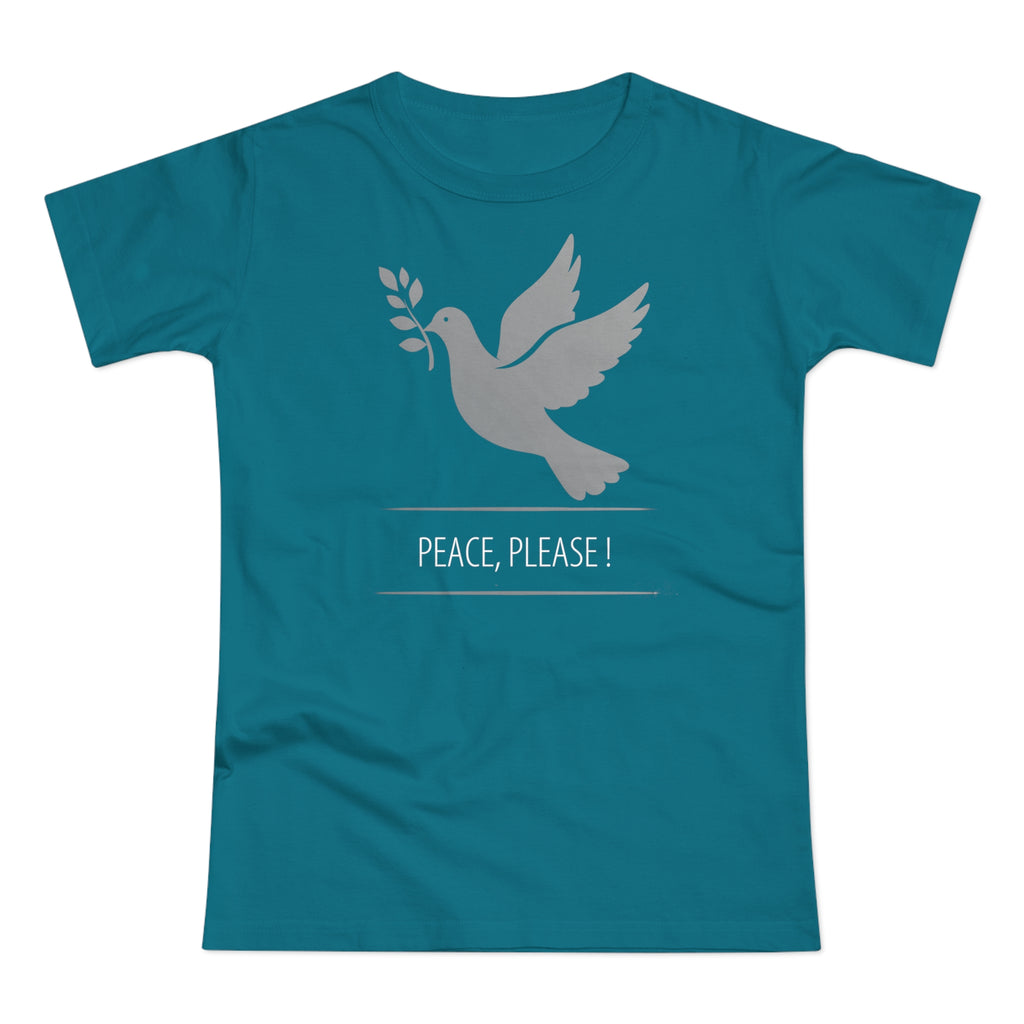Peaceful Dove, Frontprint, Women's T-Shirt - Casual Wear, Gift for Friends, Inspirational Tee, Mindfulness, Peace Activism
