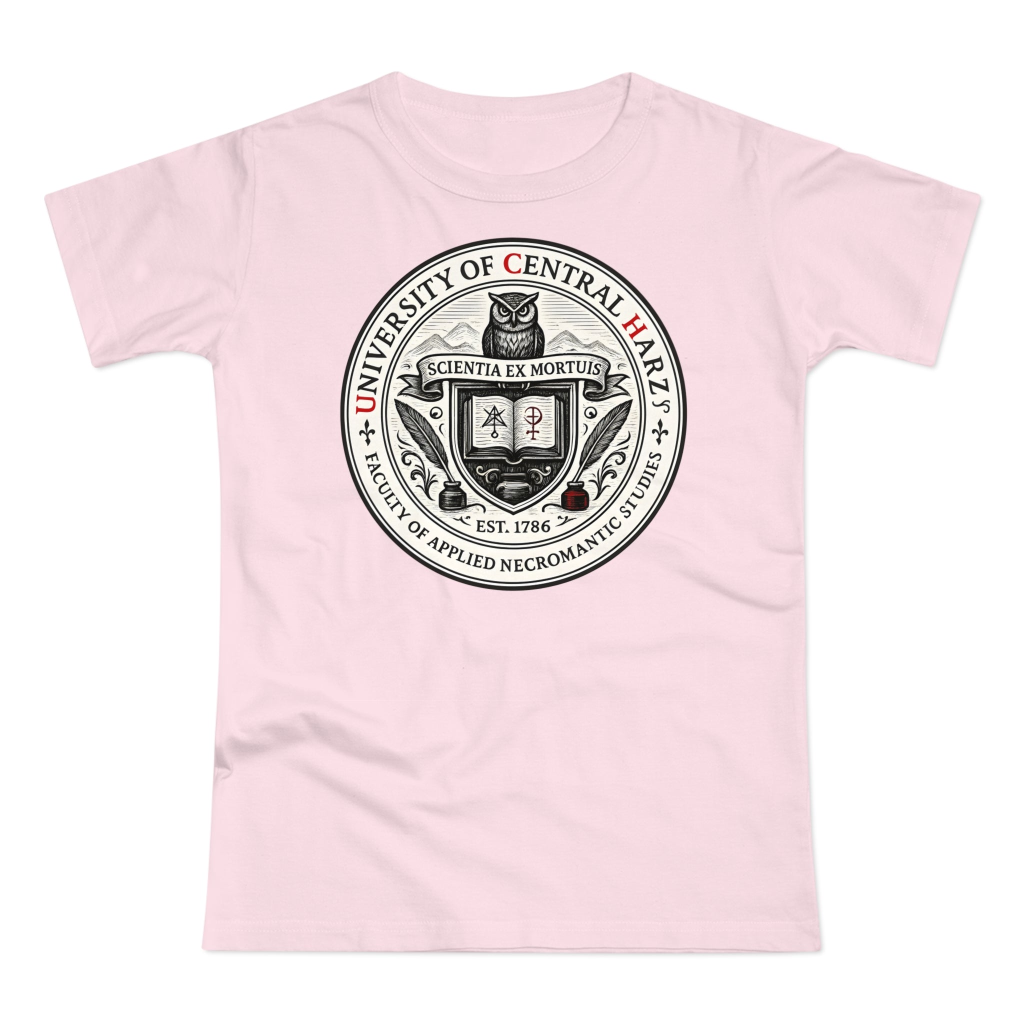 University of Central Hartz: Frontprint, Womens' T-Shirt **Grimwater-Edition**
