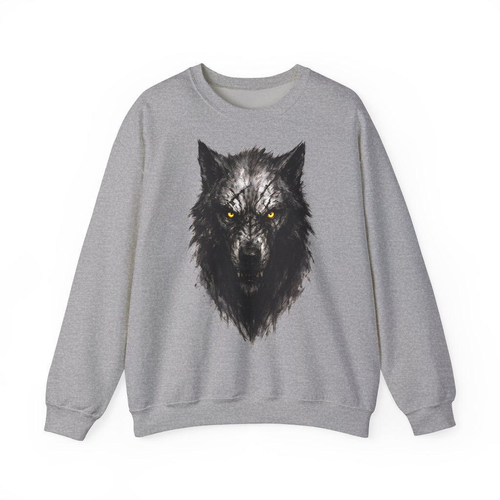 Wolf: Animals-Collection, Frontprint, Unisex Sweatshirt, Mystic Wolf