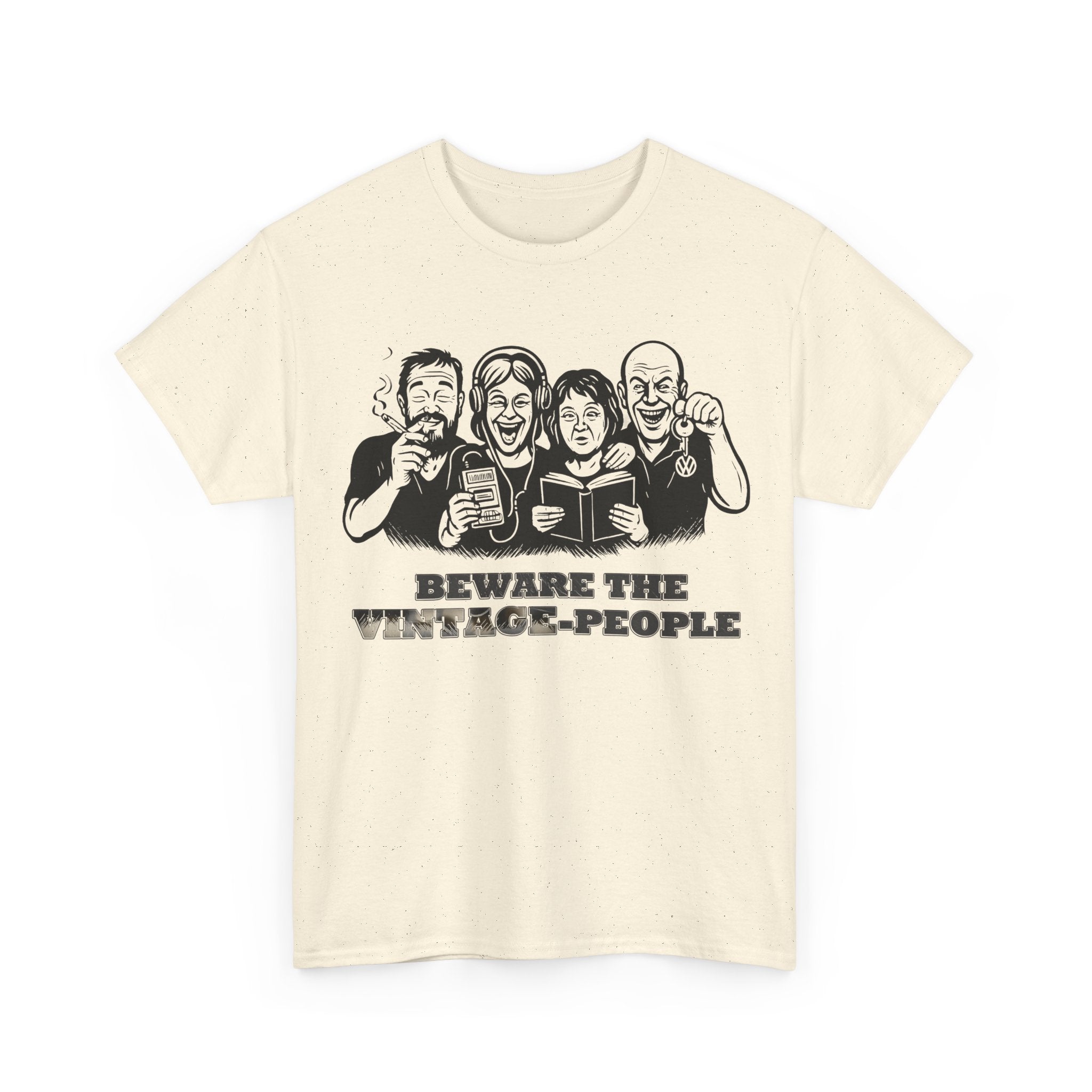 Vintage People: Frontprint, Unisex T-Shirt