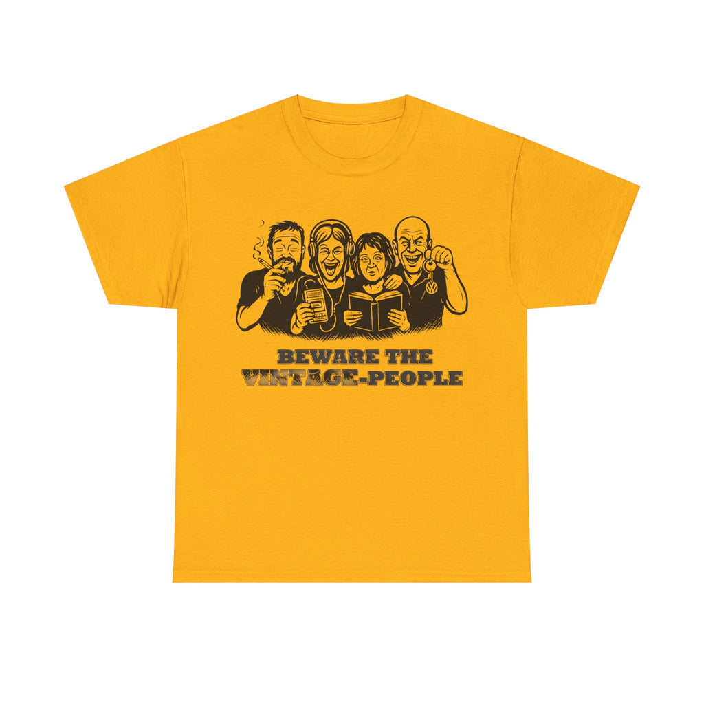 Vintage People: Frontprint, Unisex T-Shirt