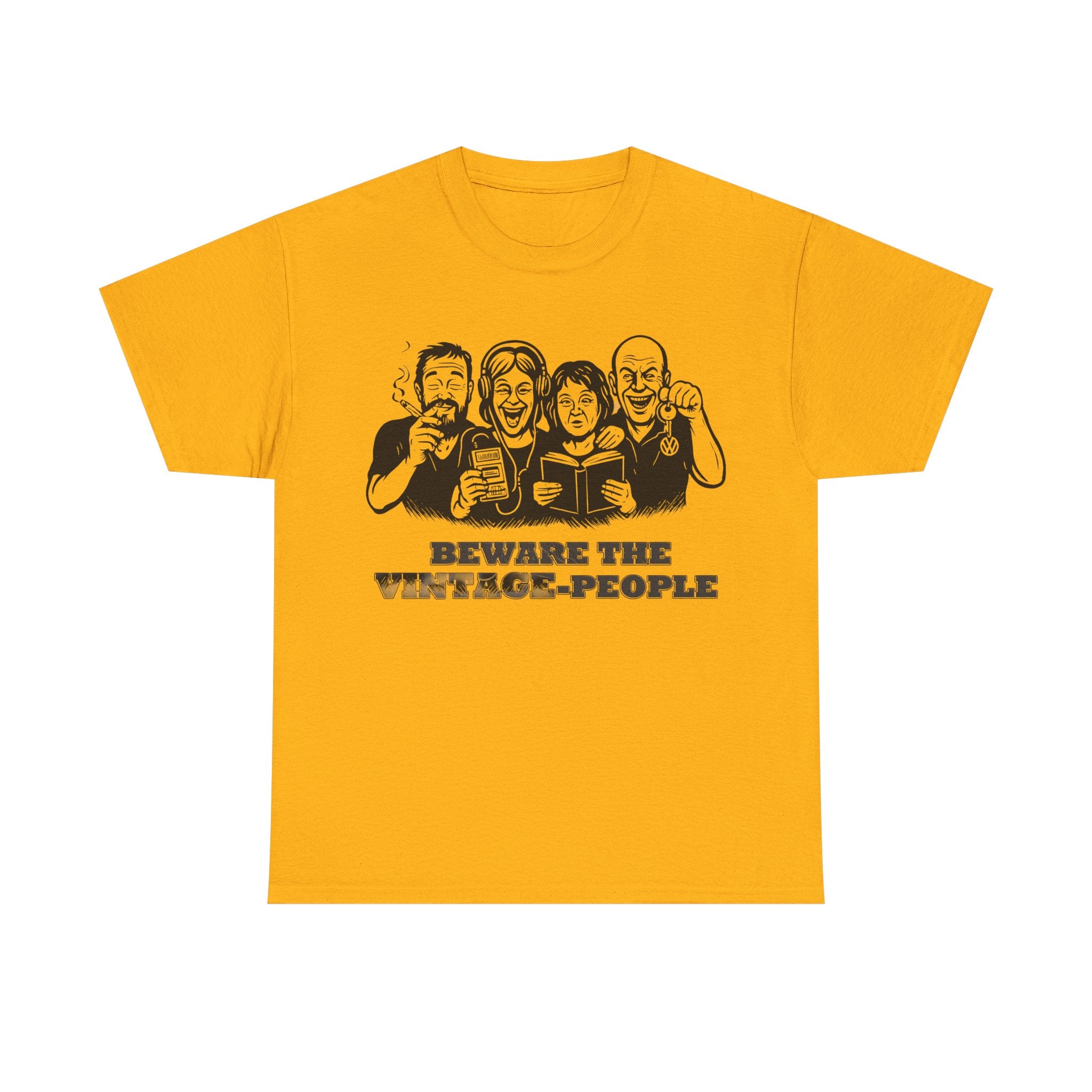 Vintage People: Frontprint, Unisex T-Shirt