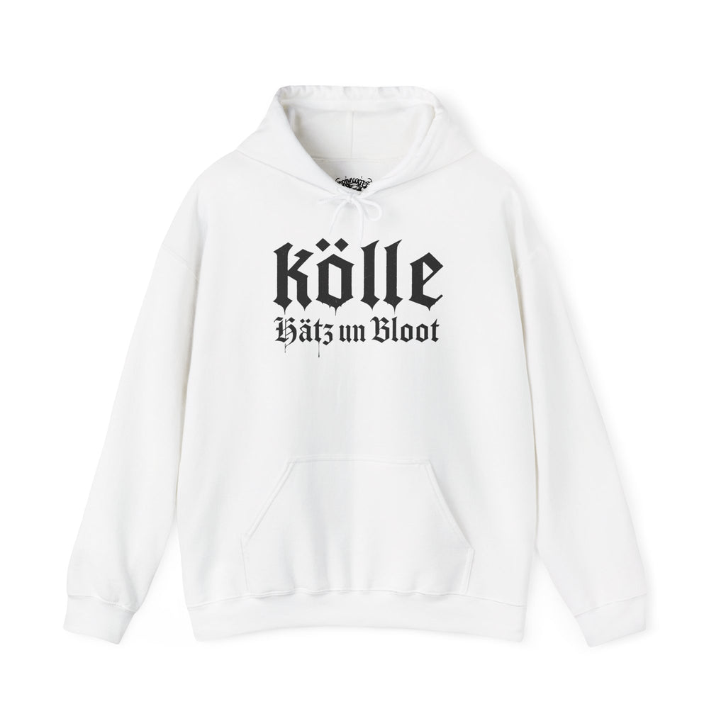 Köln - Hätz un Bloot: Front-/Backprint, Unisex Hoodie **Grimwater-Design**