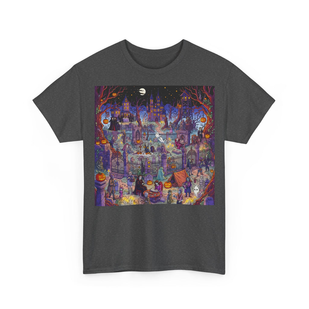 Wimmelbild Mystische Nacht: : Frontprint, Unisex T-Shirt